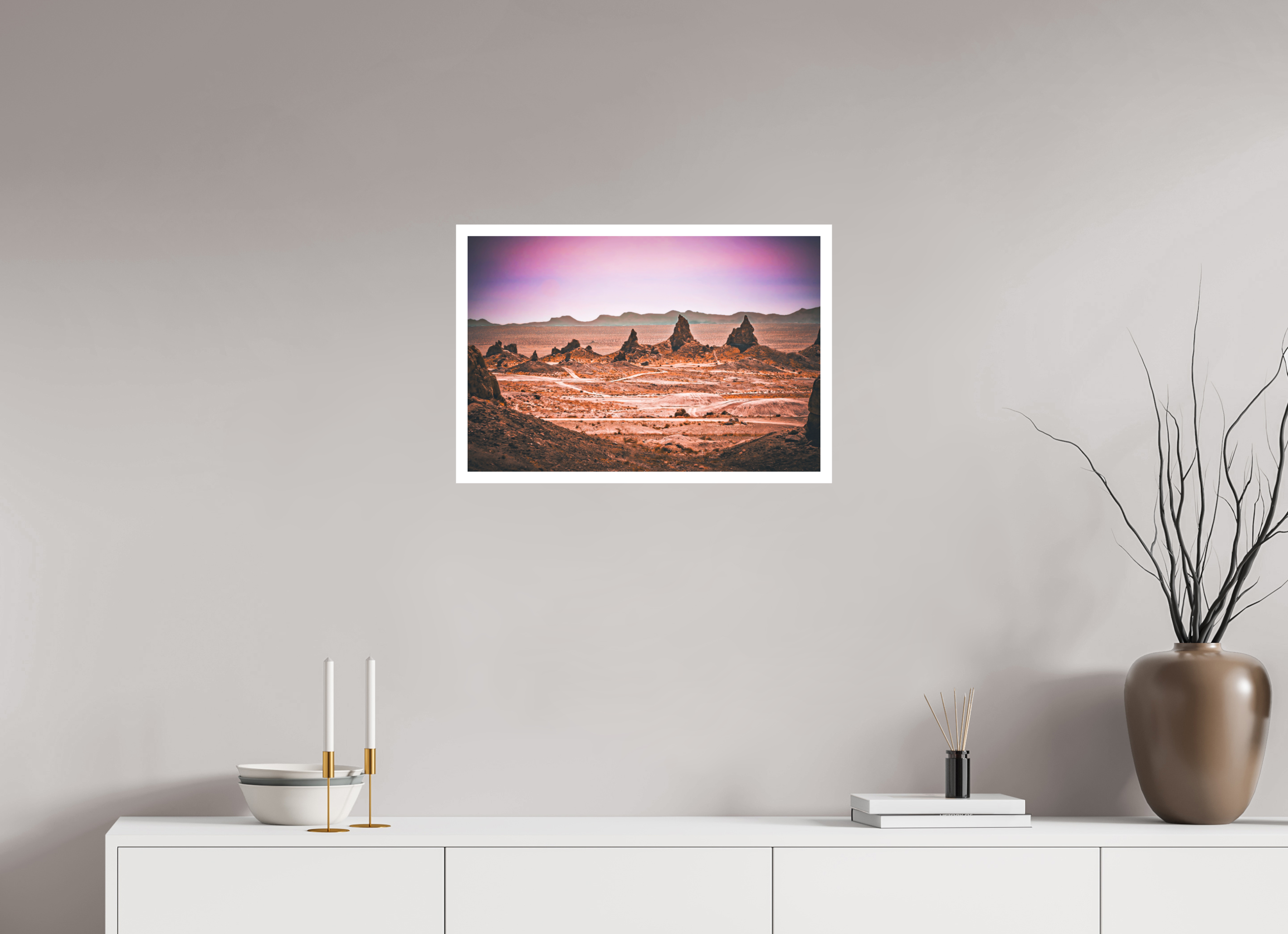 23.9 x 16″, Stand Alone Matte Print Pink Trona