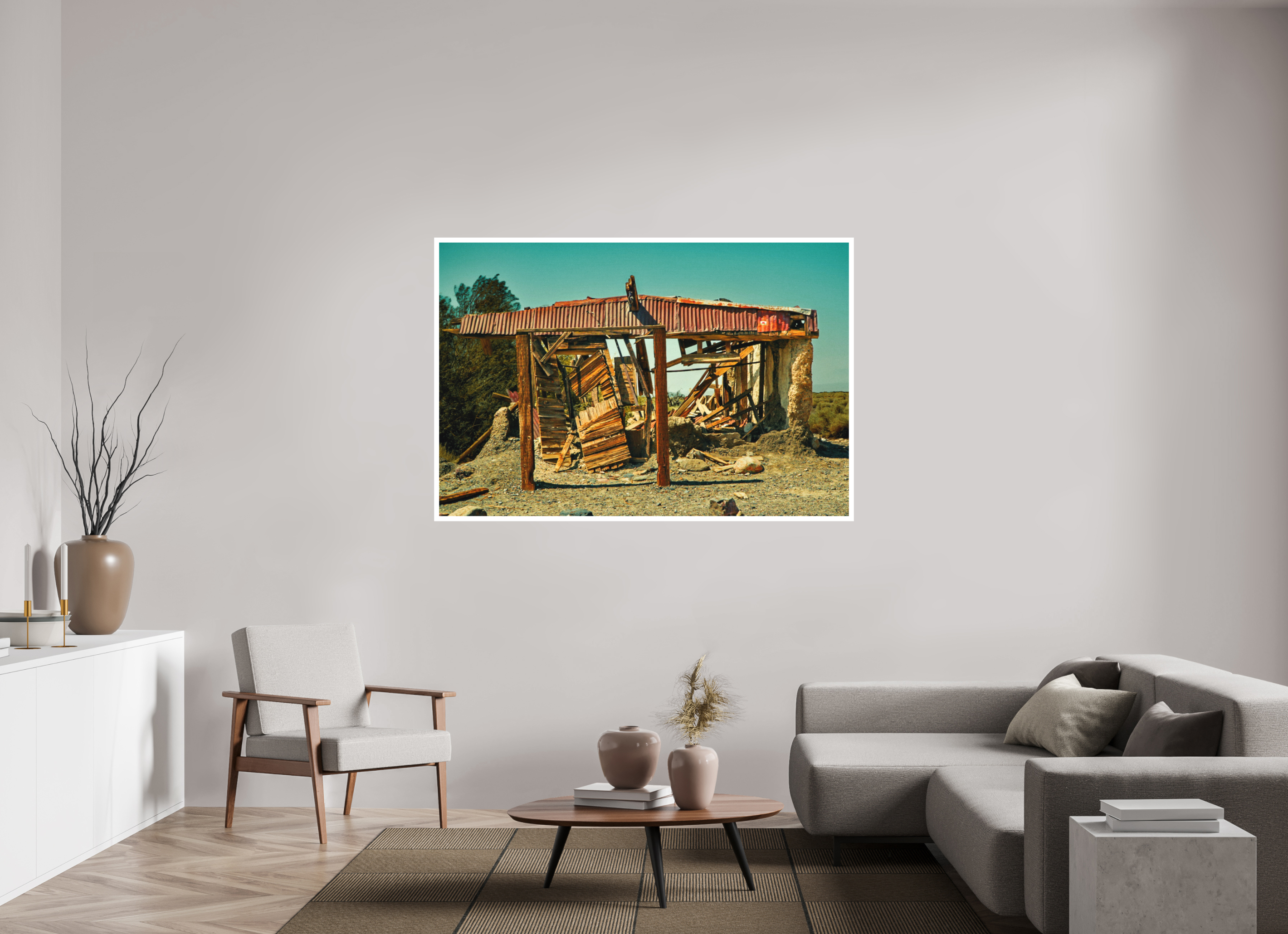 64.4 x 43″, Stand Alone Matte Print Sand Castles