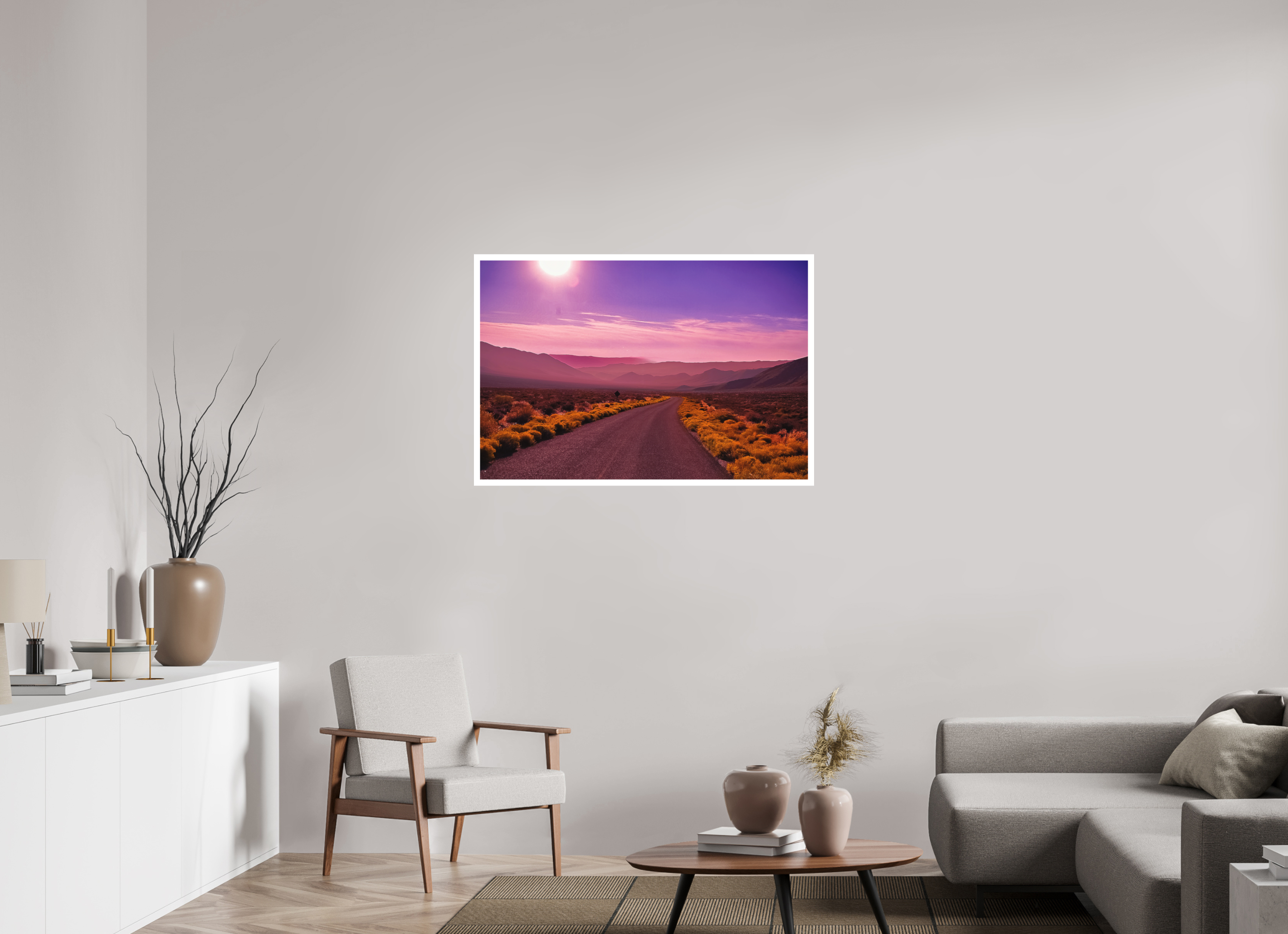 41.9 x 28″, Stand Alone Matte Print Desert in Pinks