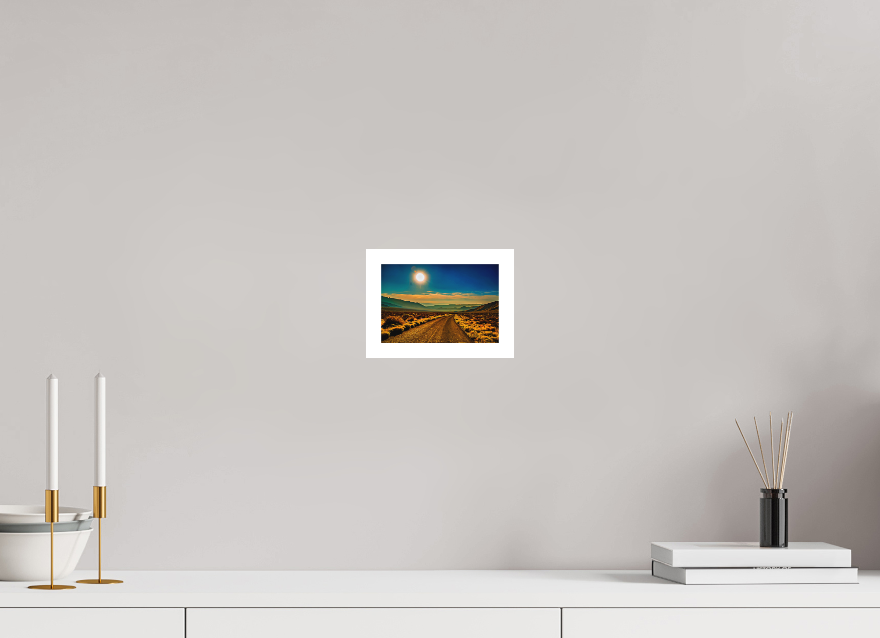 6 x 4″, Stand Alone Matte Print Desert Blues
