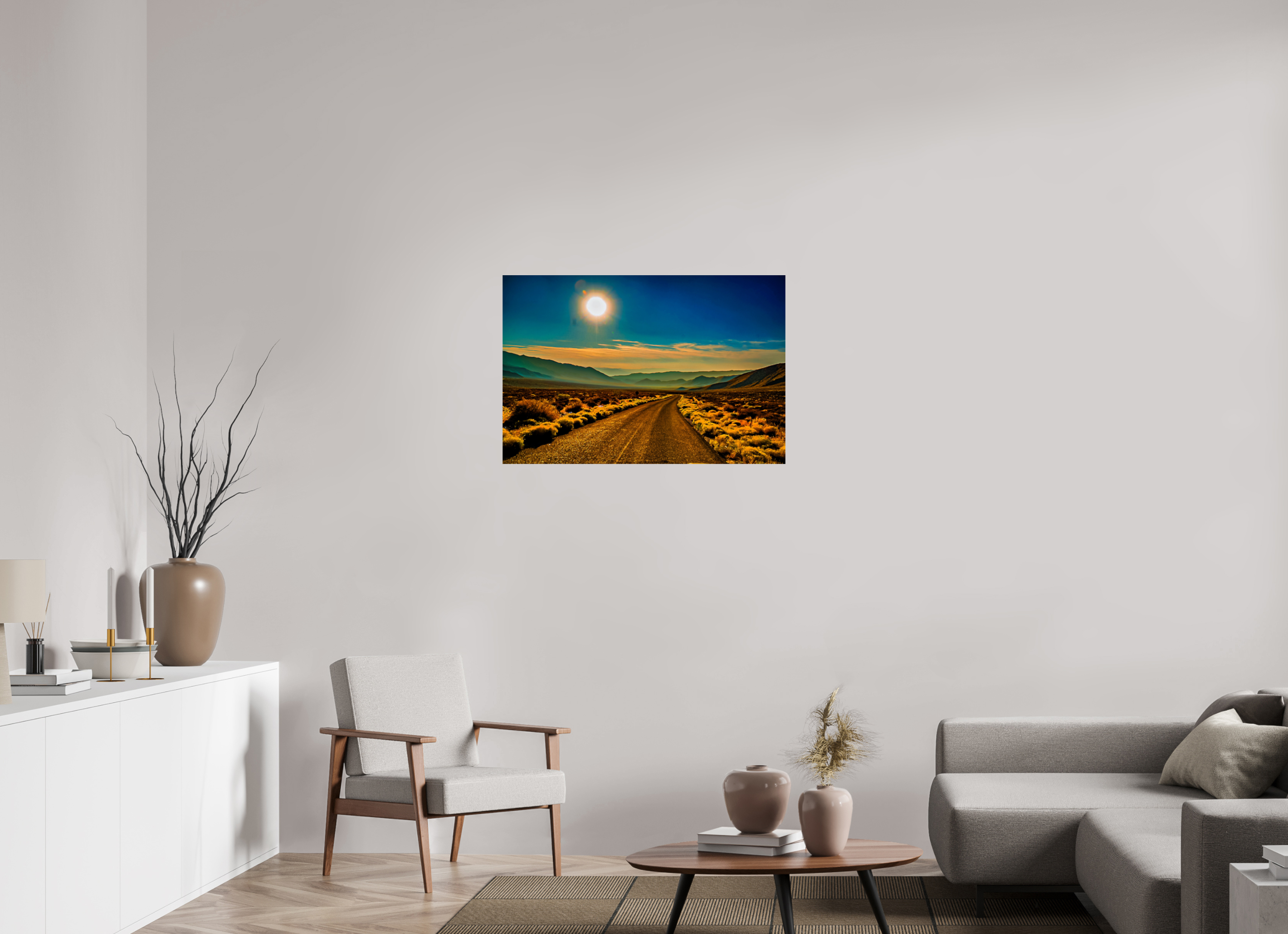 36 x 24″, FineArt Pearl Paper on Aluminum Dibond Desert Blues