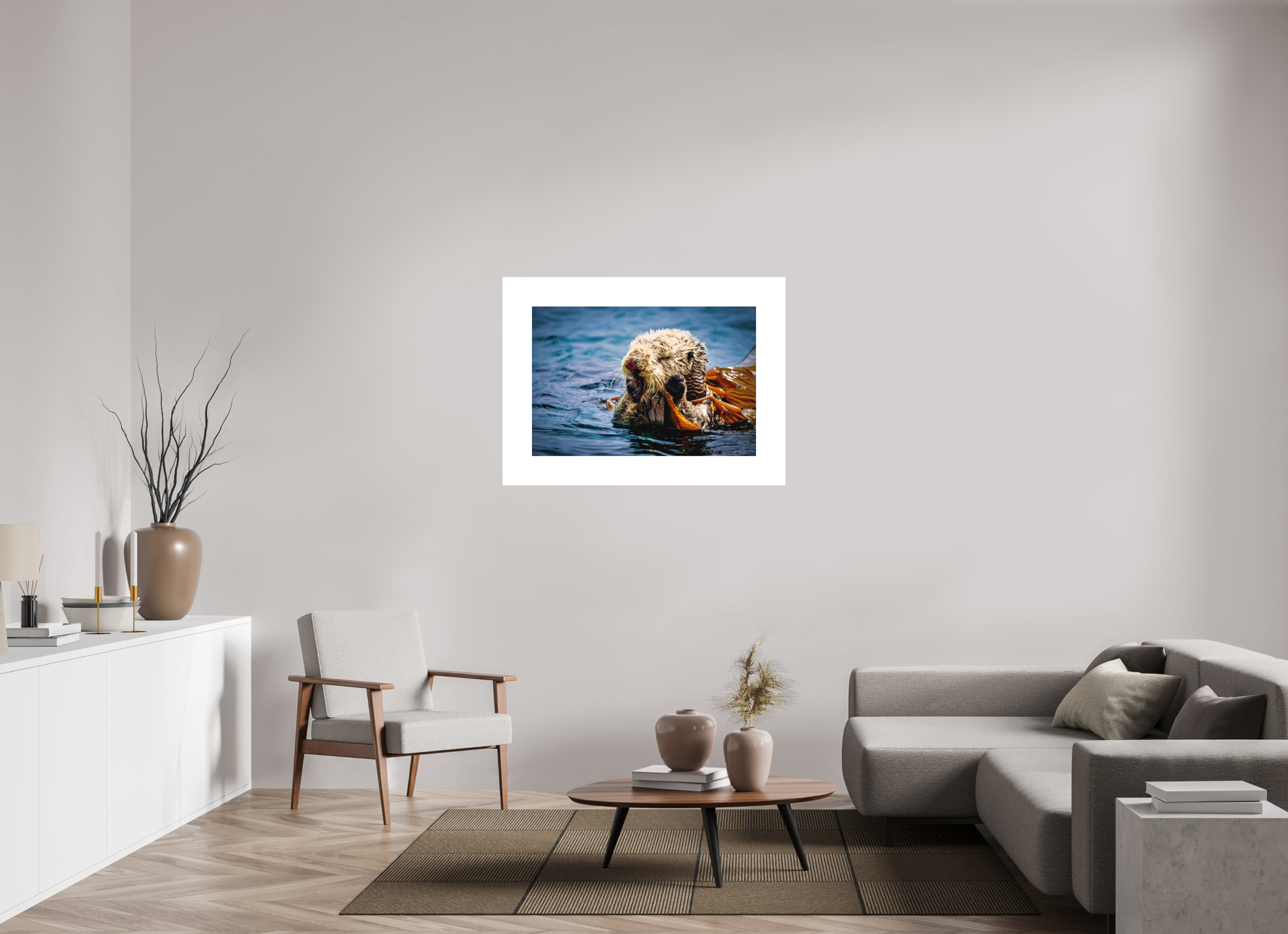 36 x 24″, Direct Print on Forex - Cheapest Option Real Otters of Morro Bay
