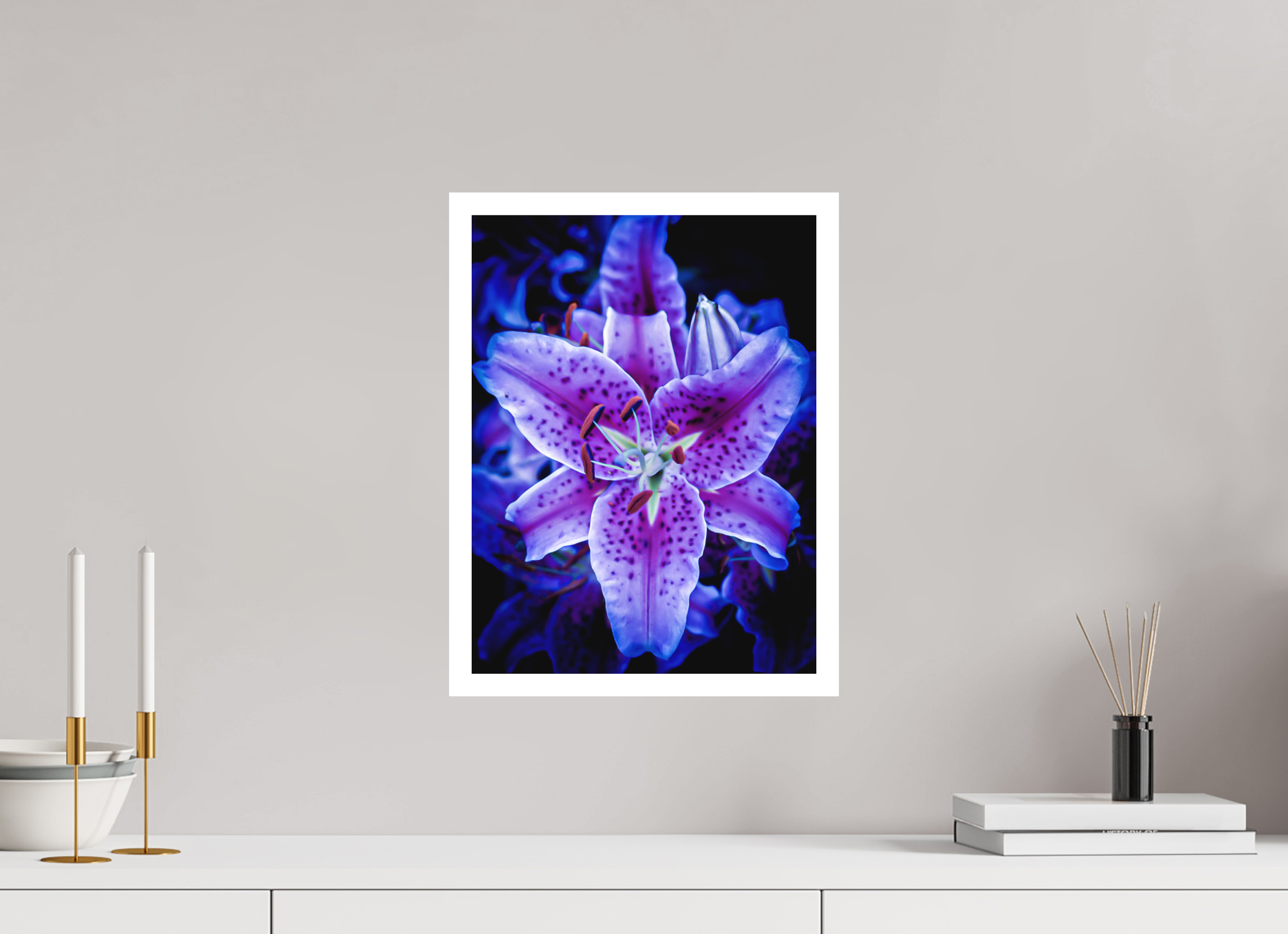 12 x 16″, Stand Alone Matte Print Neon Purple