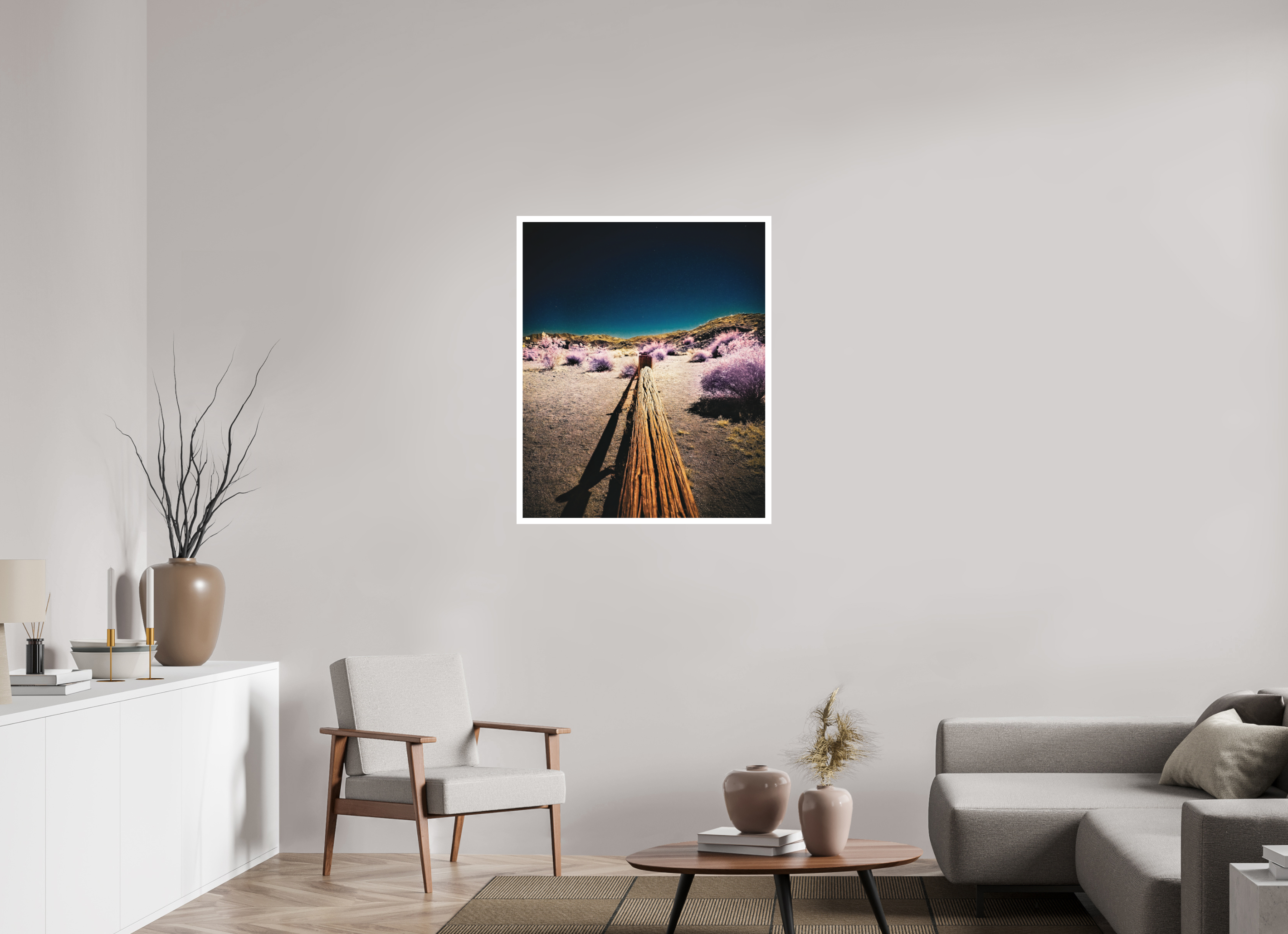 31 x 37.8″, Stand Alone Matte Print Spectrum on a fence