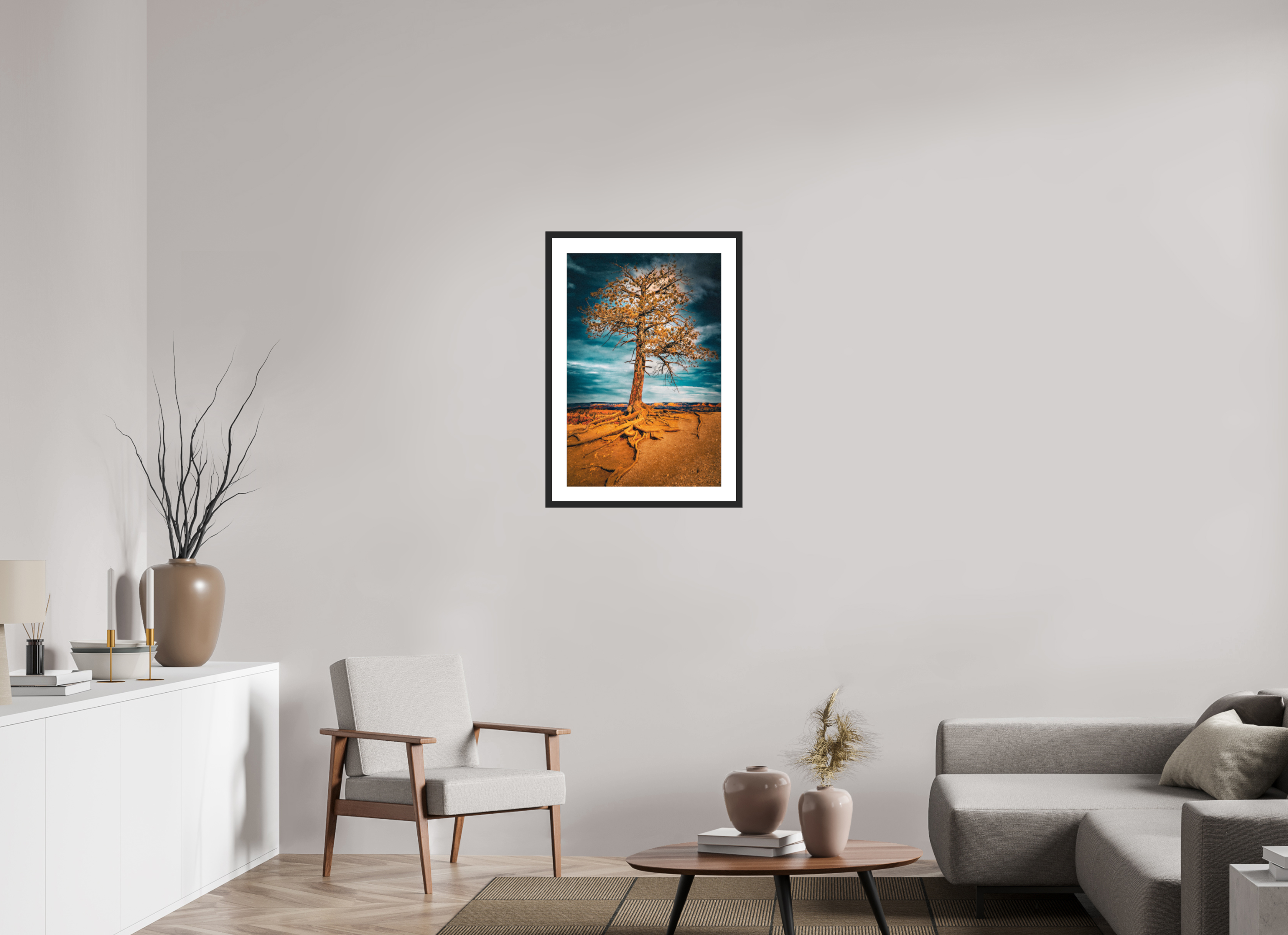 20 x 30″, Framed FineArt Pearl Paper Canyon Roots