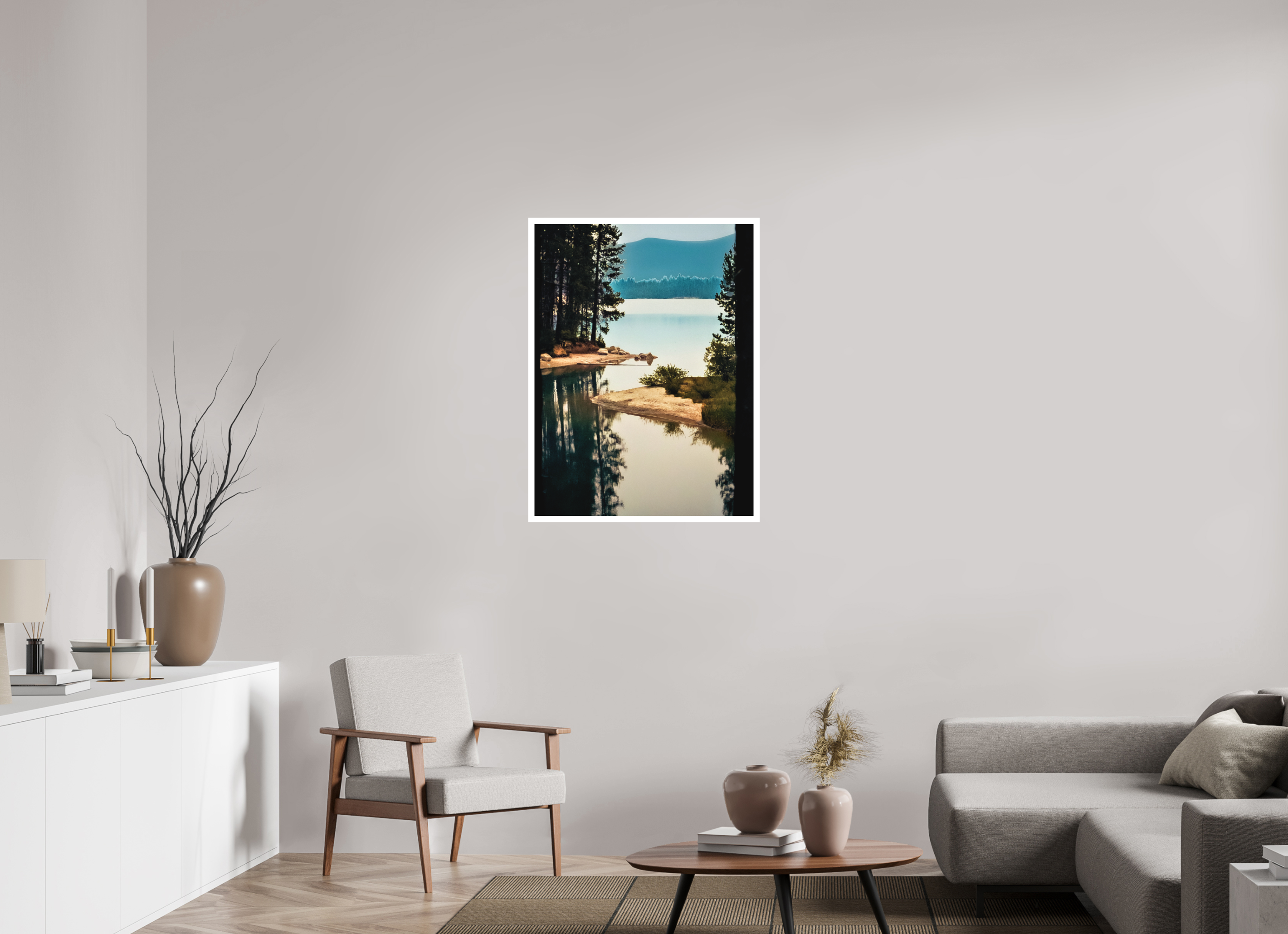 28 x 37.3″, Stand Alone Matte Print Lake near Crater Lake