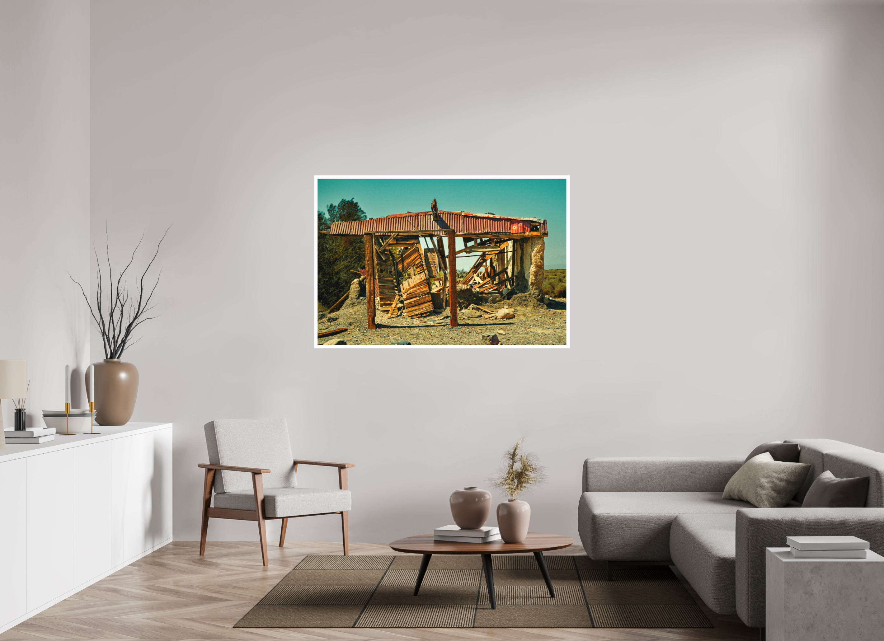 58.4 x 39″, Stand Alone Matte Print Sand Castles