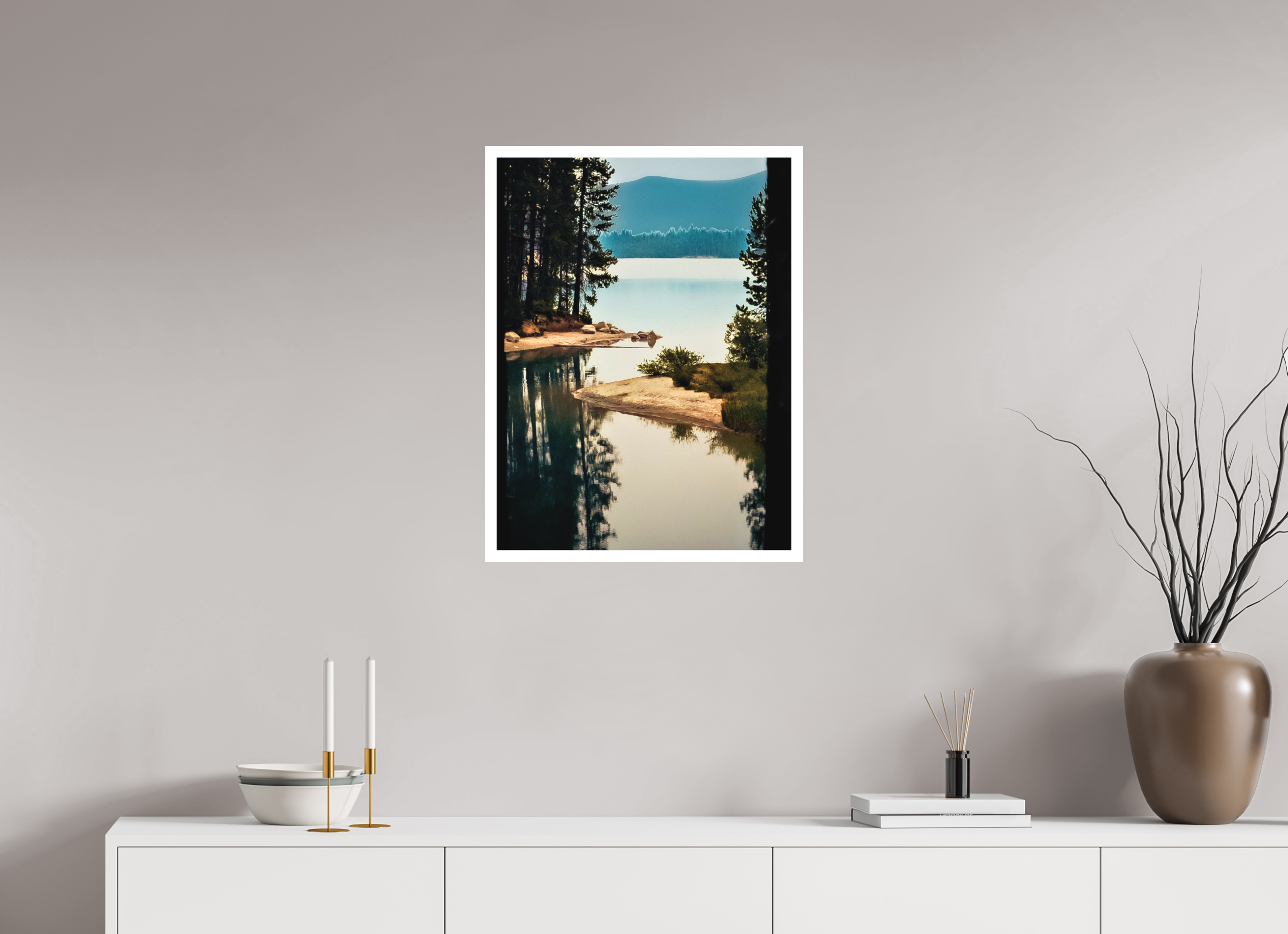 20 x 26.7″, Stand Alone Matte Print Lake near Crater Lake