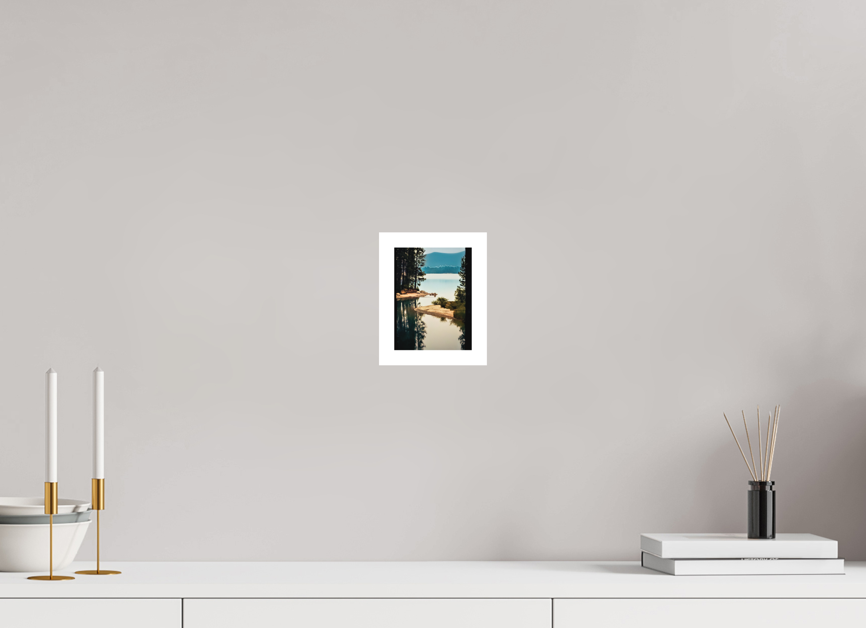 4 x 5.3″, Stand Alone Matte Print Lake near Crater Lake