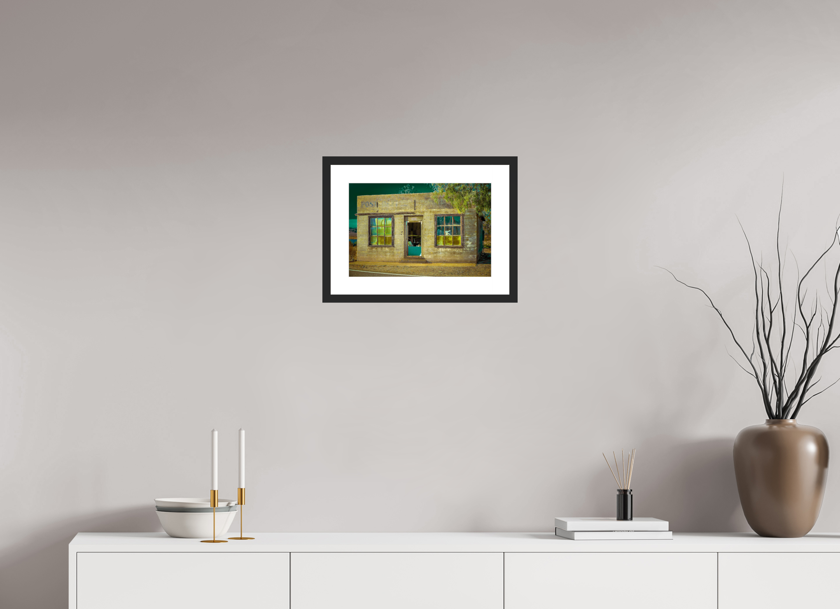 15 x 10″, Framed FineArt Pearl Paper Building Robot