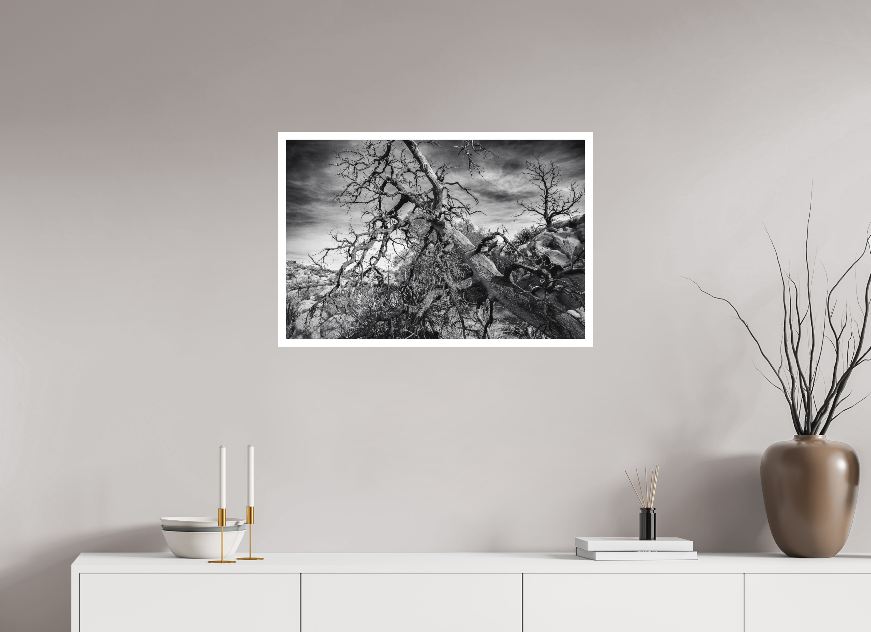 30 x 20″, Stand Alone Matte Print Dramatic Tree Pt. 2