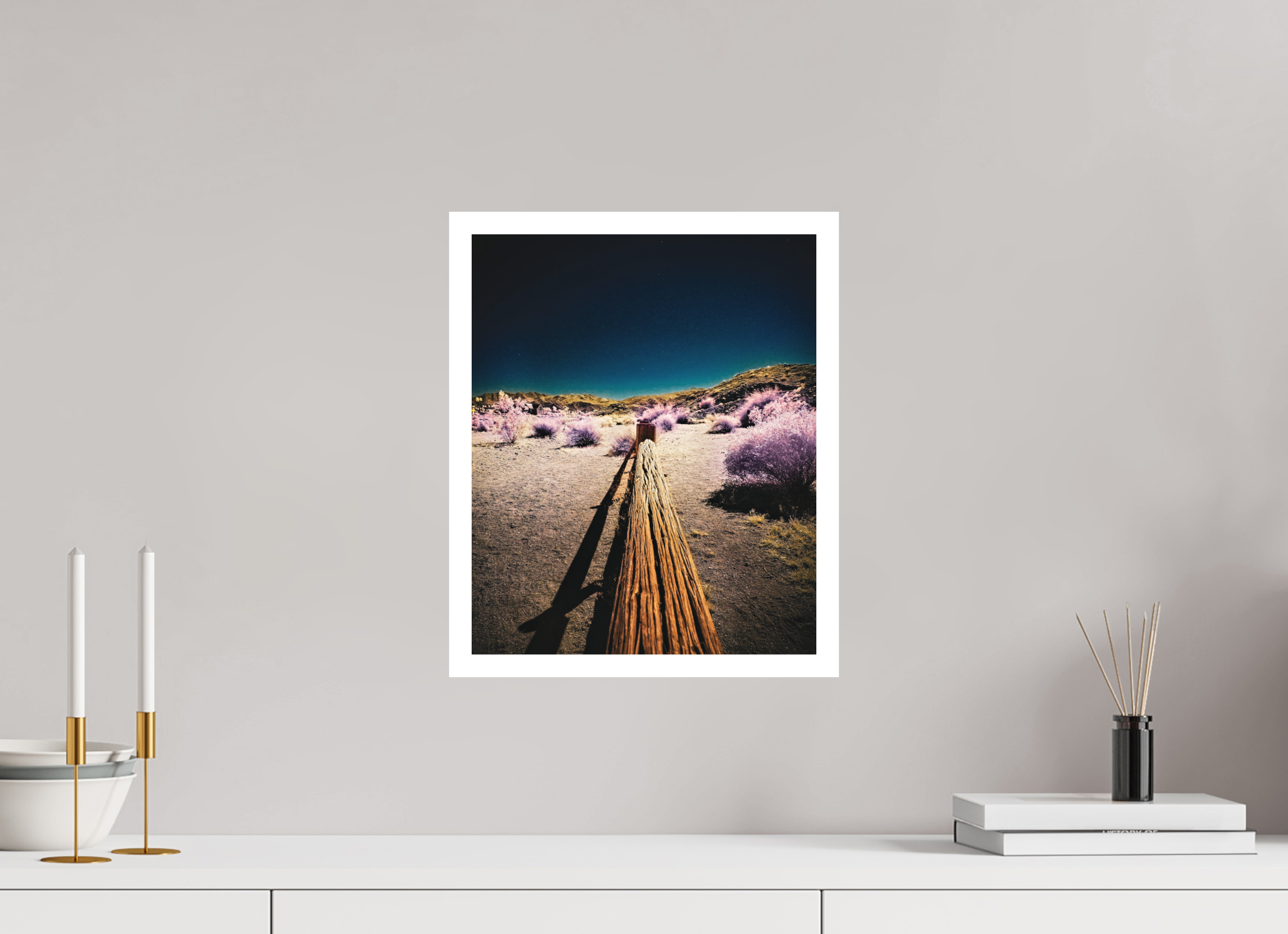 12 x 14.6″, Stand Alone Matte Print Spectrum on a fence