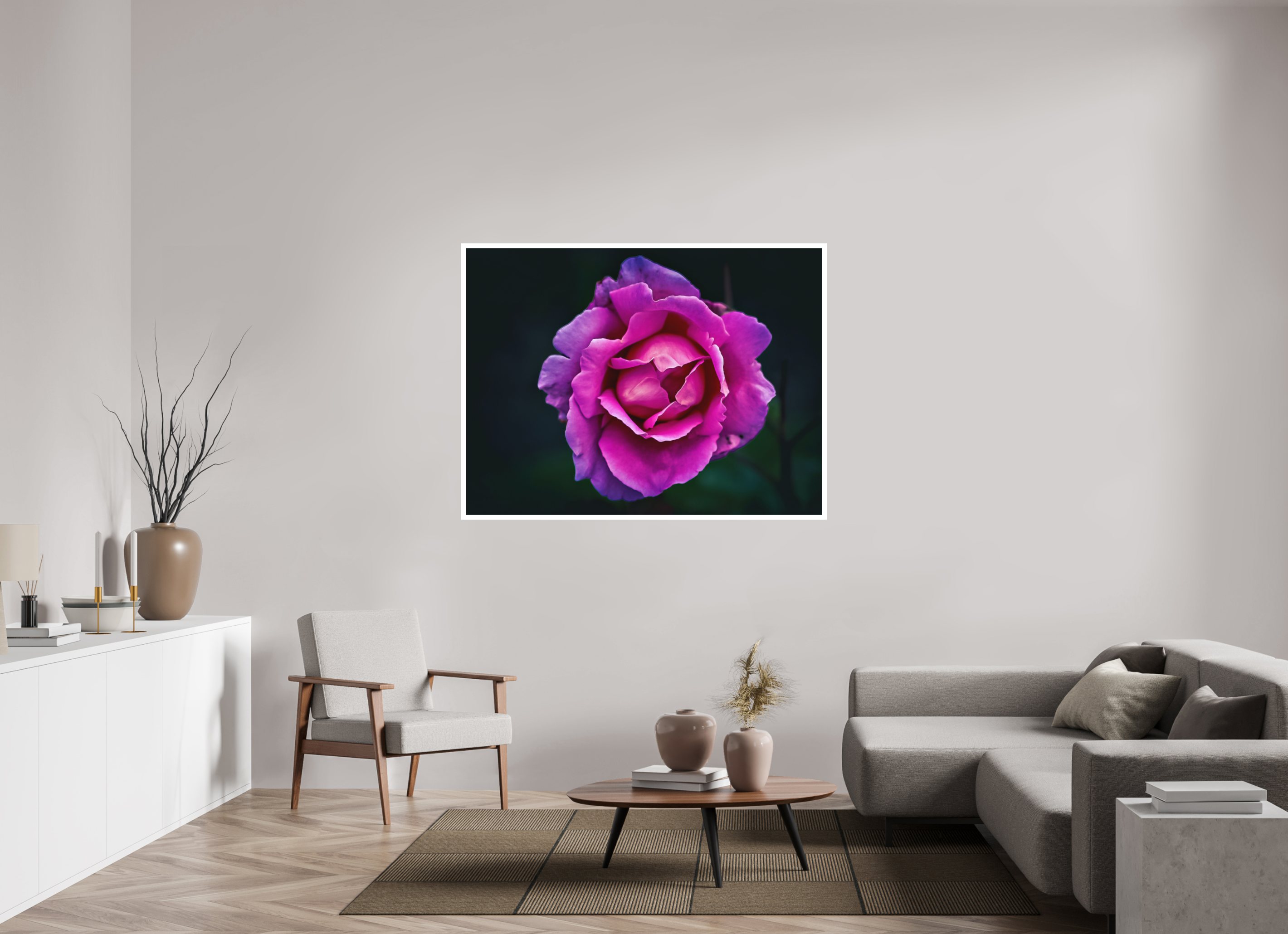 57.3 x 43″, Stand Alone Matte Print Pink