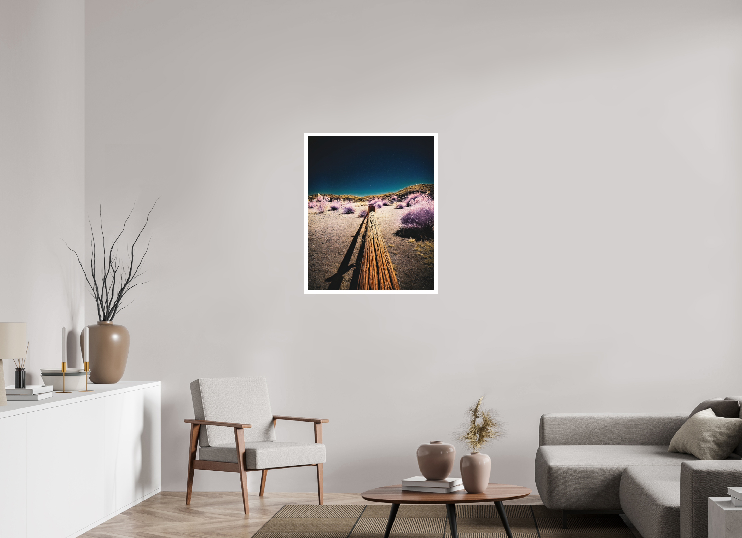 28 x 34.1″, Stand Alone Matte Print Spectrum on a fence