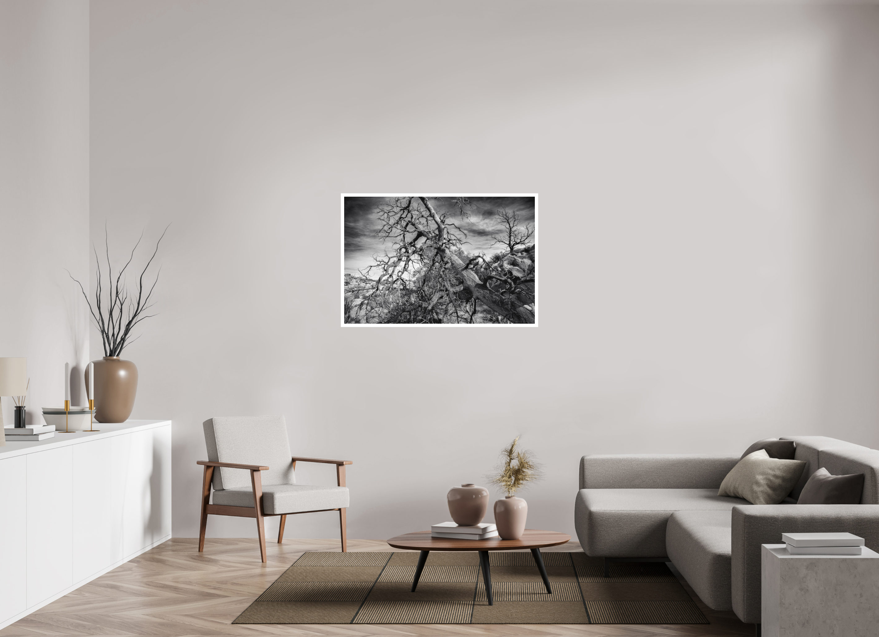 45 x 30″, Stand Alone Matte Print Dramatic Tree Pt. 2