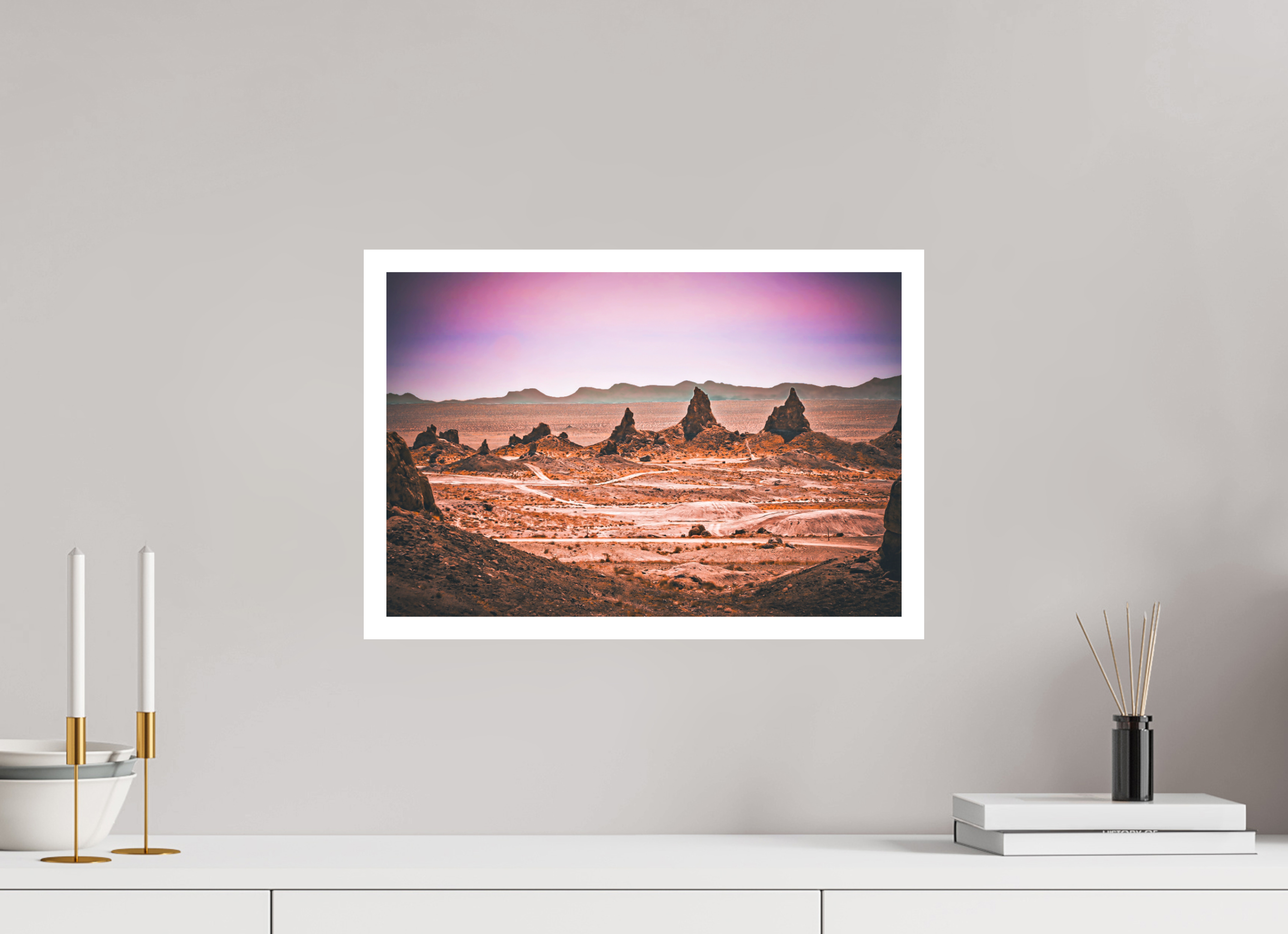 18 x 12″, Stand Alone Matte Print Pink Trona