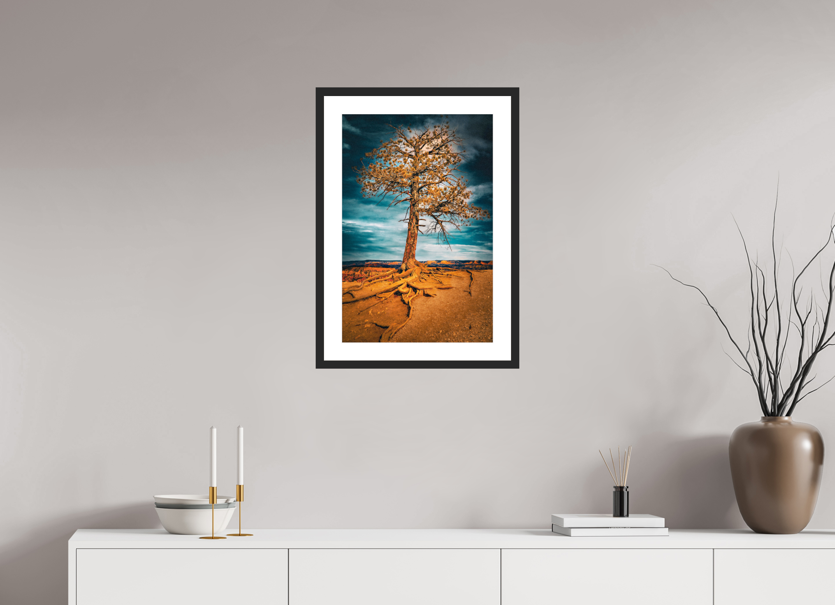 16 x 24″, Framed FineArt Pearl Paper Canyon Roots