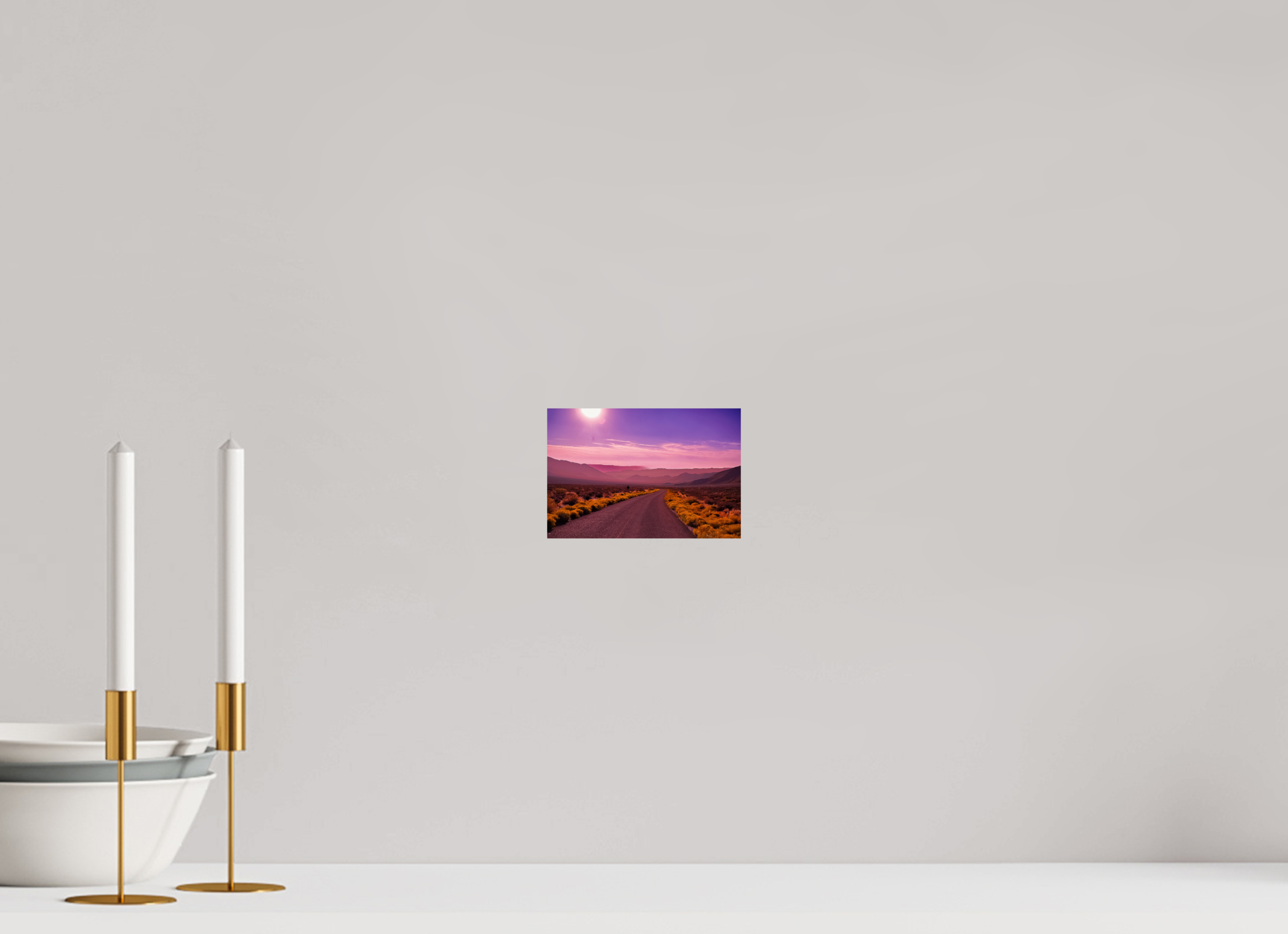 6 x 4″, FineArt Pearl Paper on Aluminum Dibond Desert in Pinks