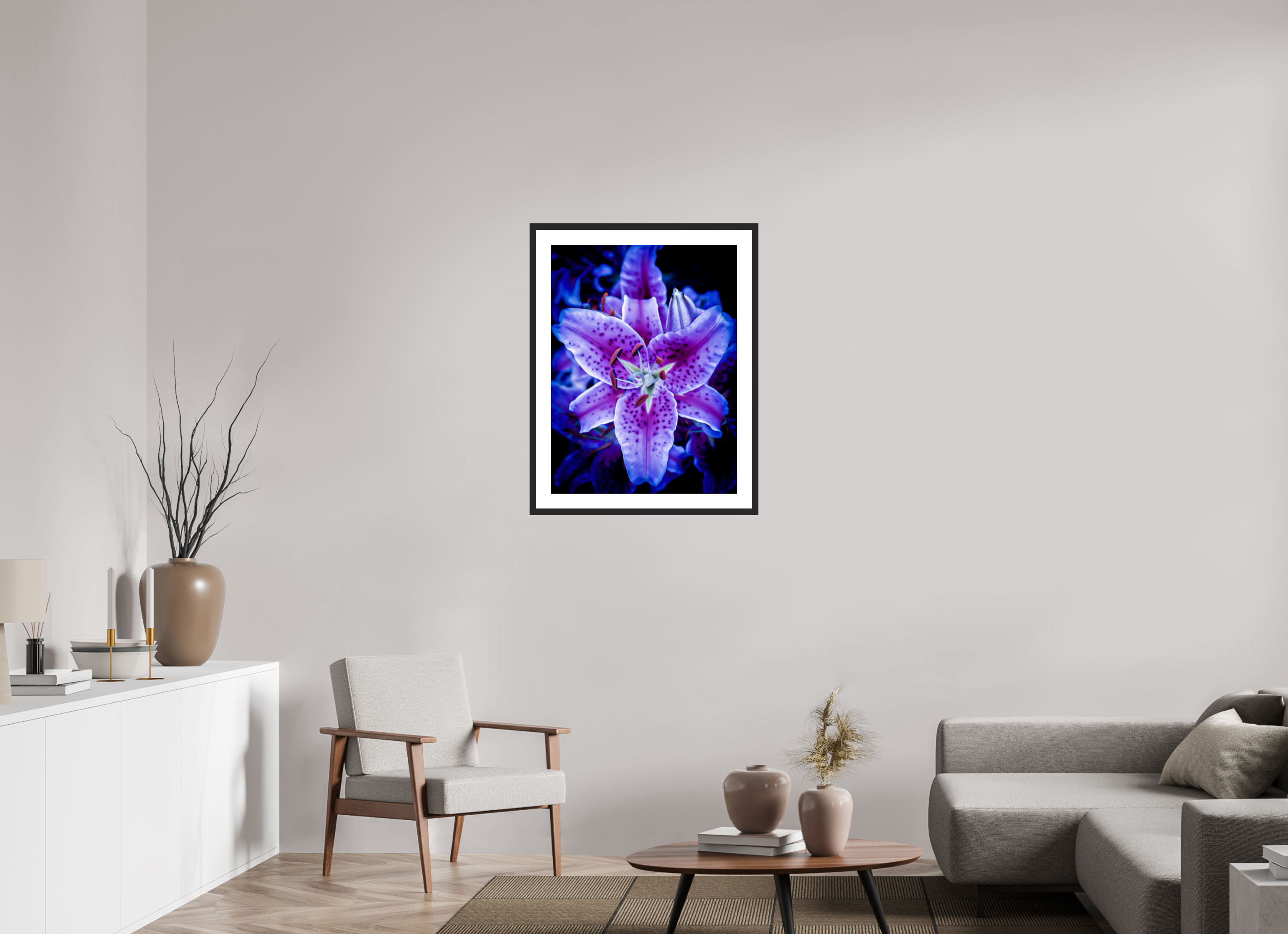 24 x 32″, Framed FineArt Pearl Paper Neon Purple