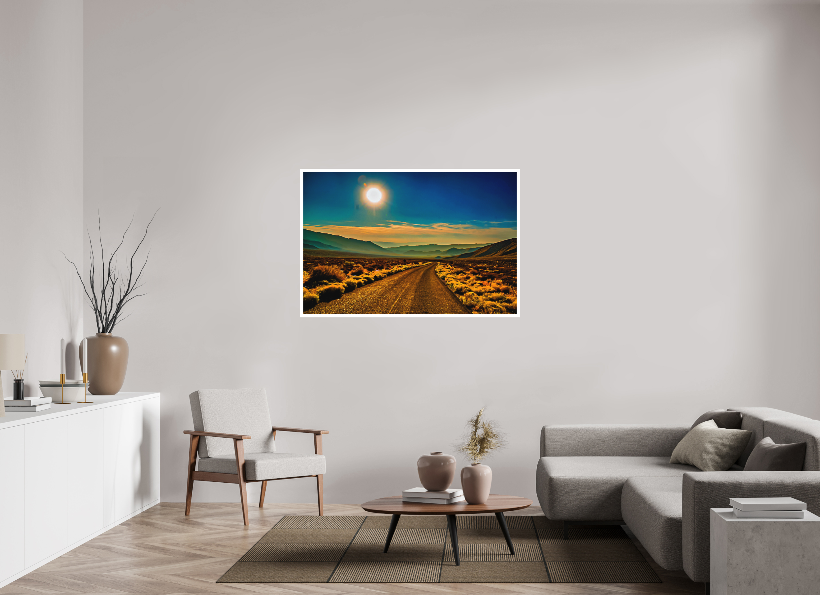 54 x 36″, Stand Alone Matte Print Desert Blues