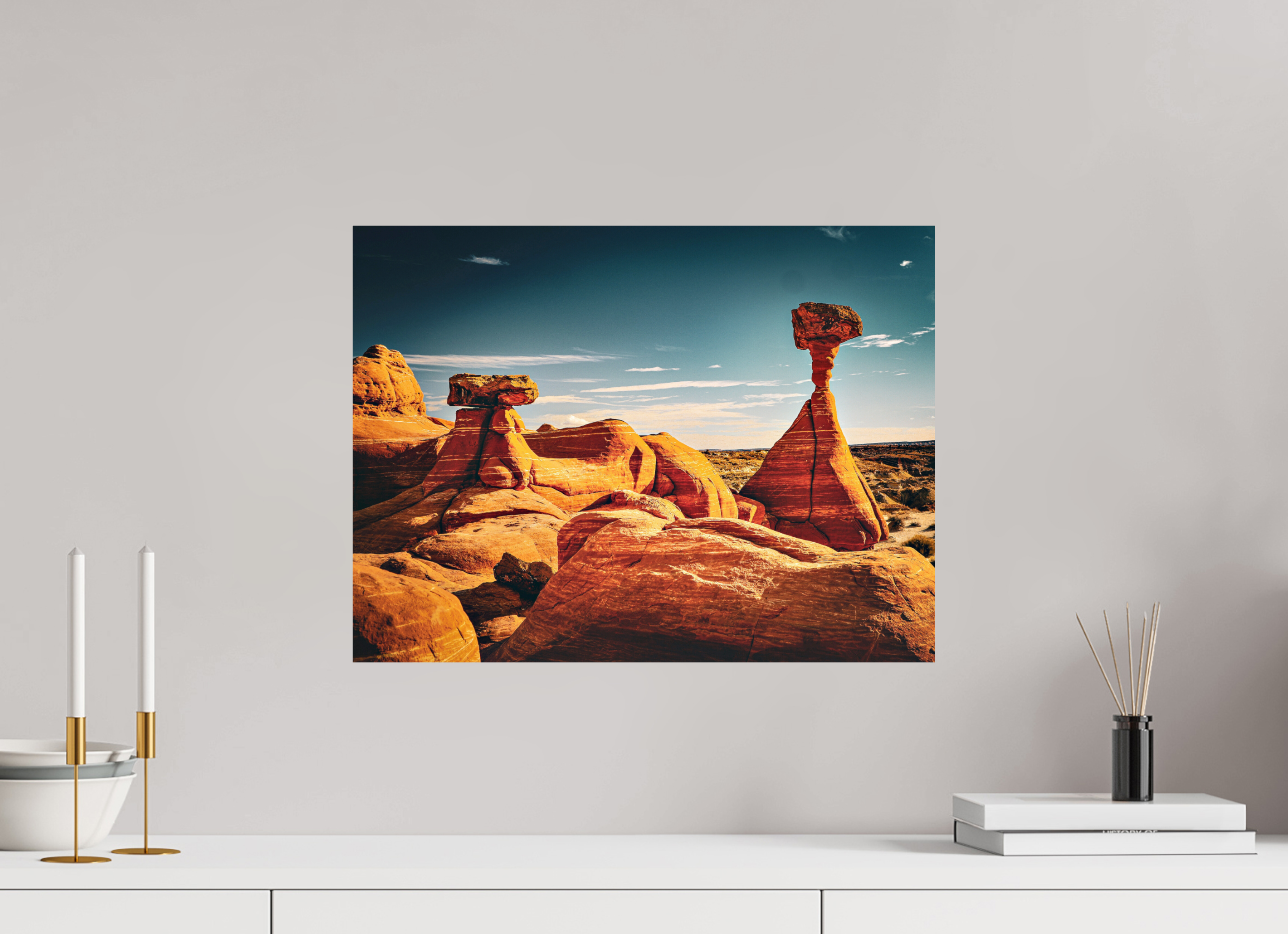 20 x 15″, FineArt Pearl Paper on Aluminum Dibond Toadstools