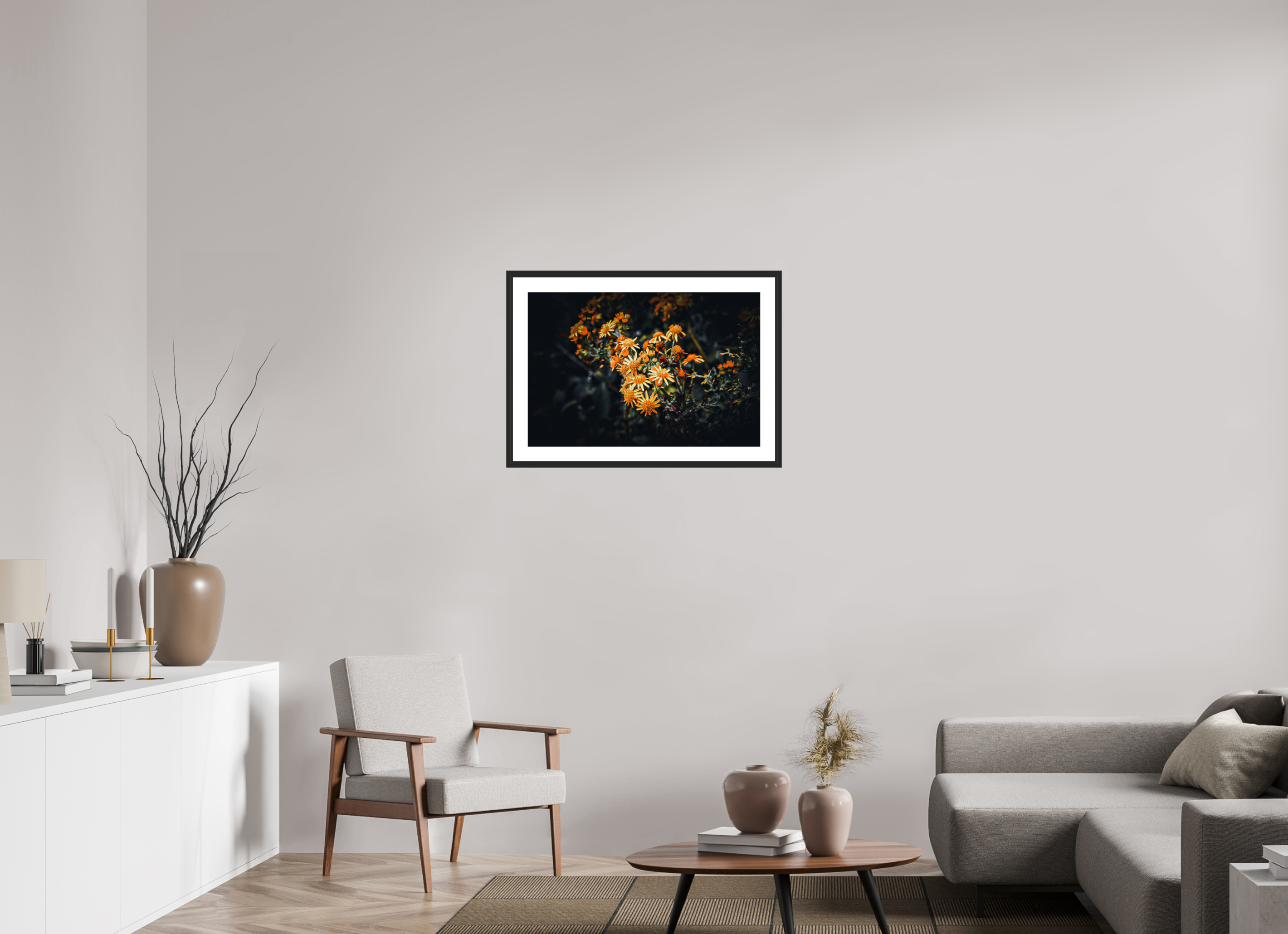 29.9 x 20″, Framed FineArt Pearl Paper Orange