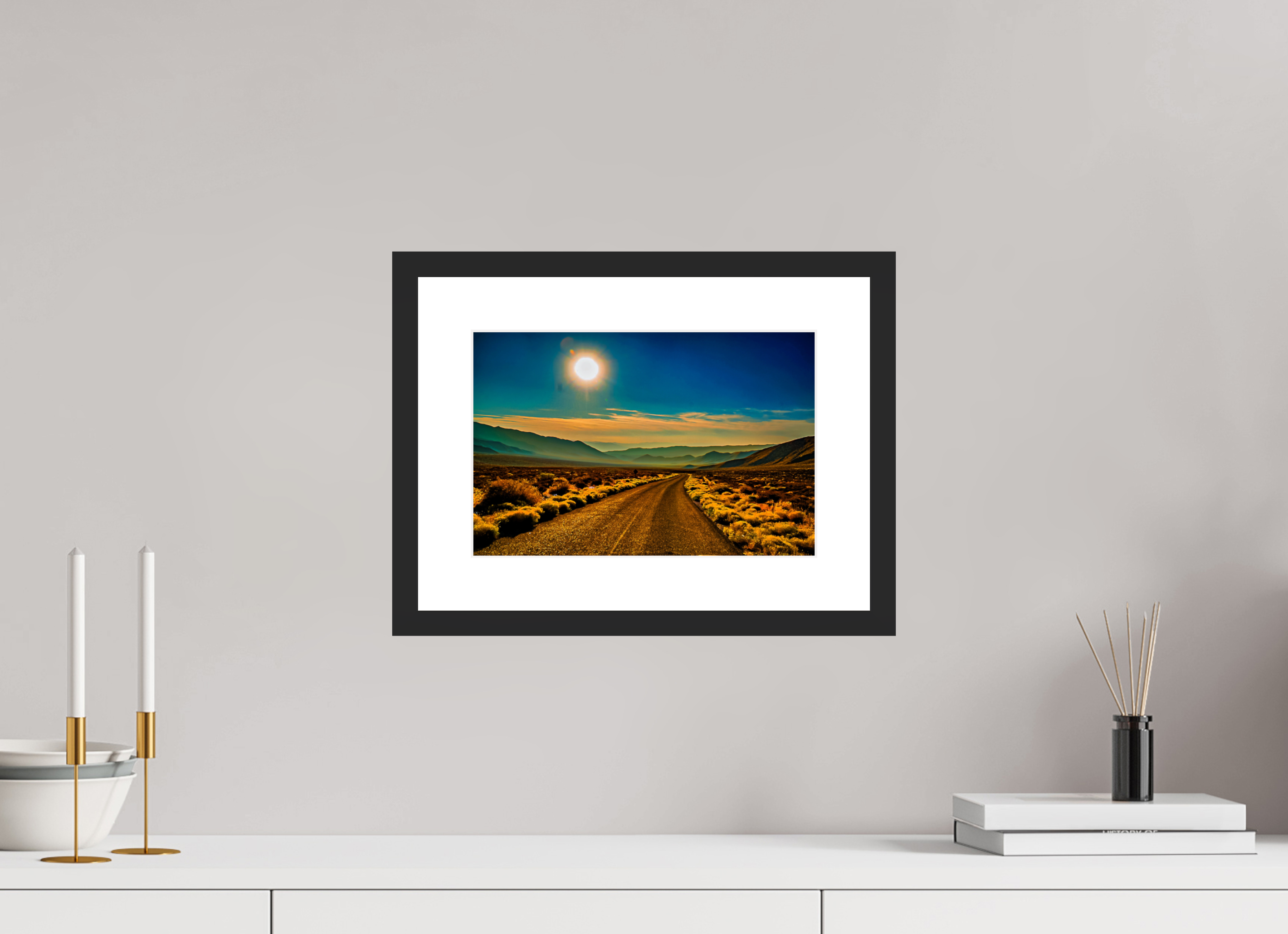 12 x 8″, Framed FineArt Pearl Paper Desert Blues