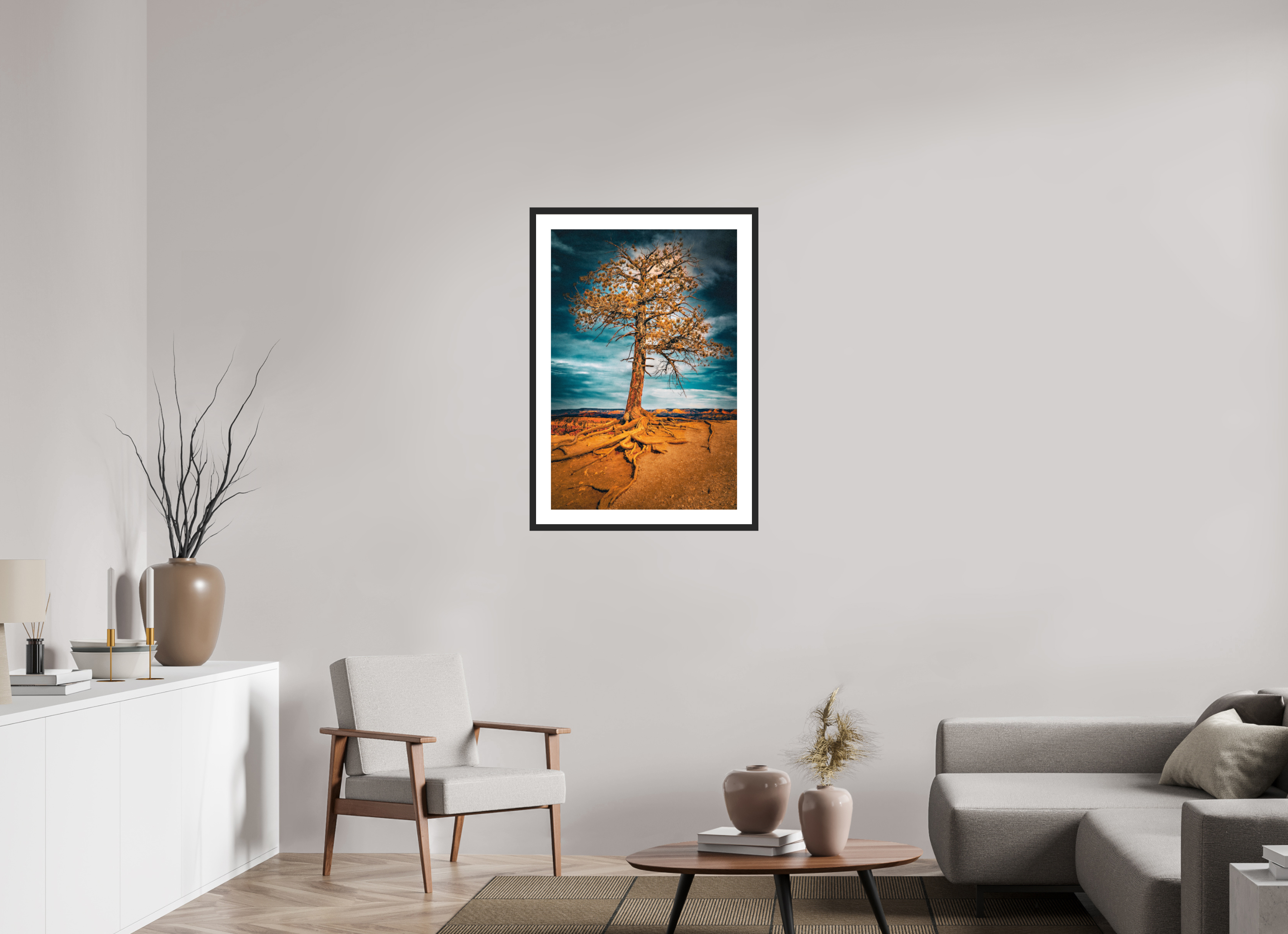 24 x 36″, Framed FineArt Pearl Paper Canyon Roots