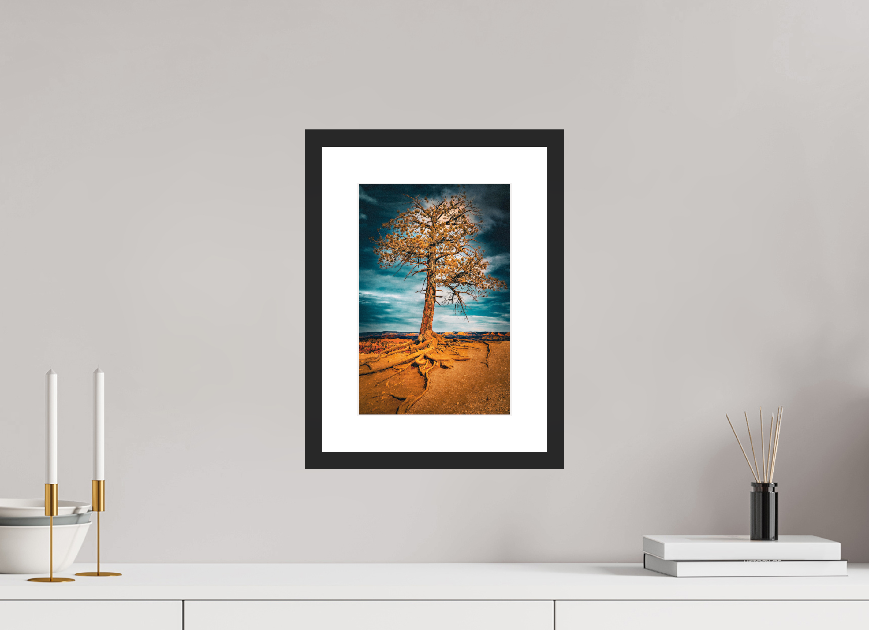 8 x 12″, Framed FineArt Pearl Paper Canyon Roots