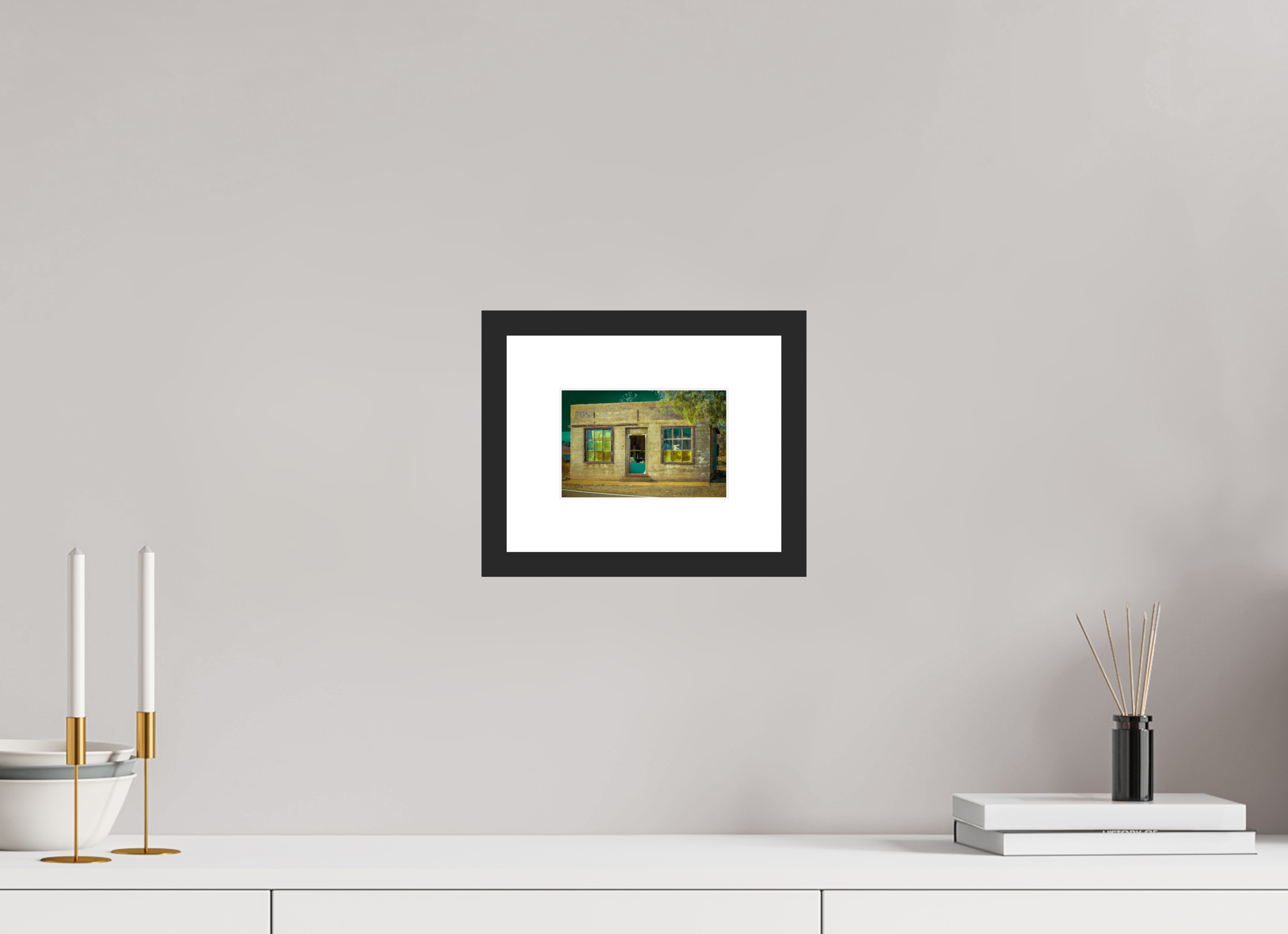6 x 4″, Framed FineArt Pearl Paper Building Robot