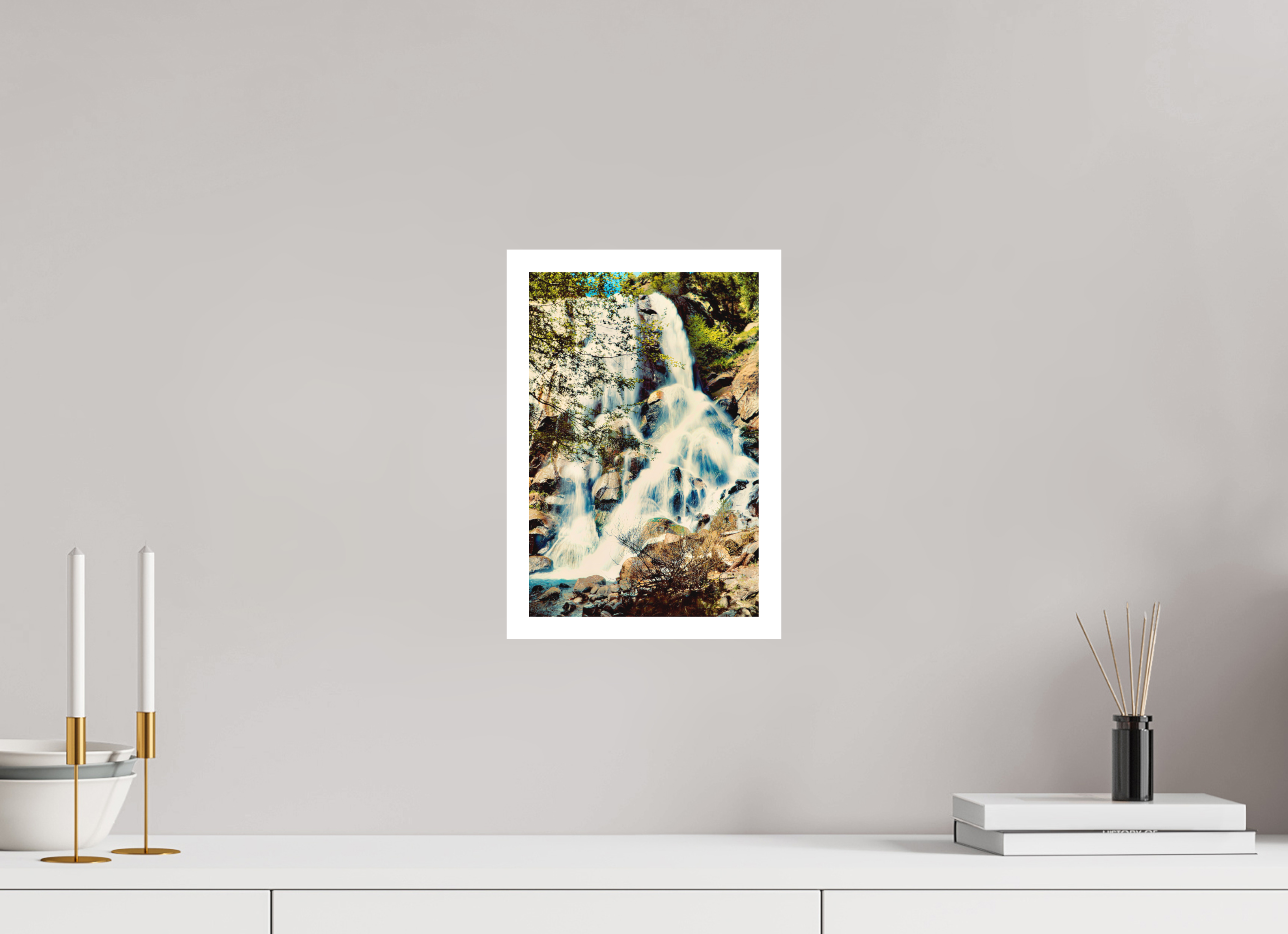 8 x 12″, Stand Alone Matte Print Grizzly Falls