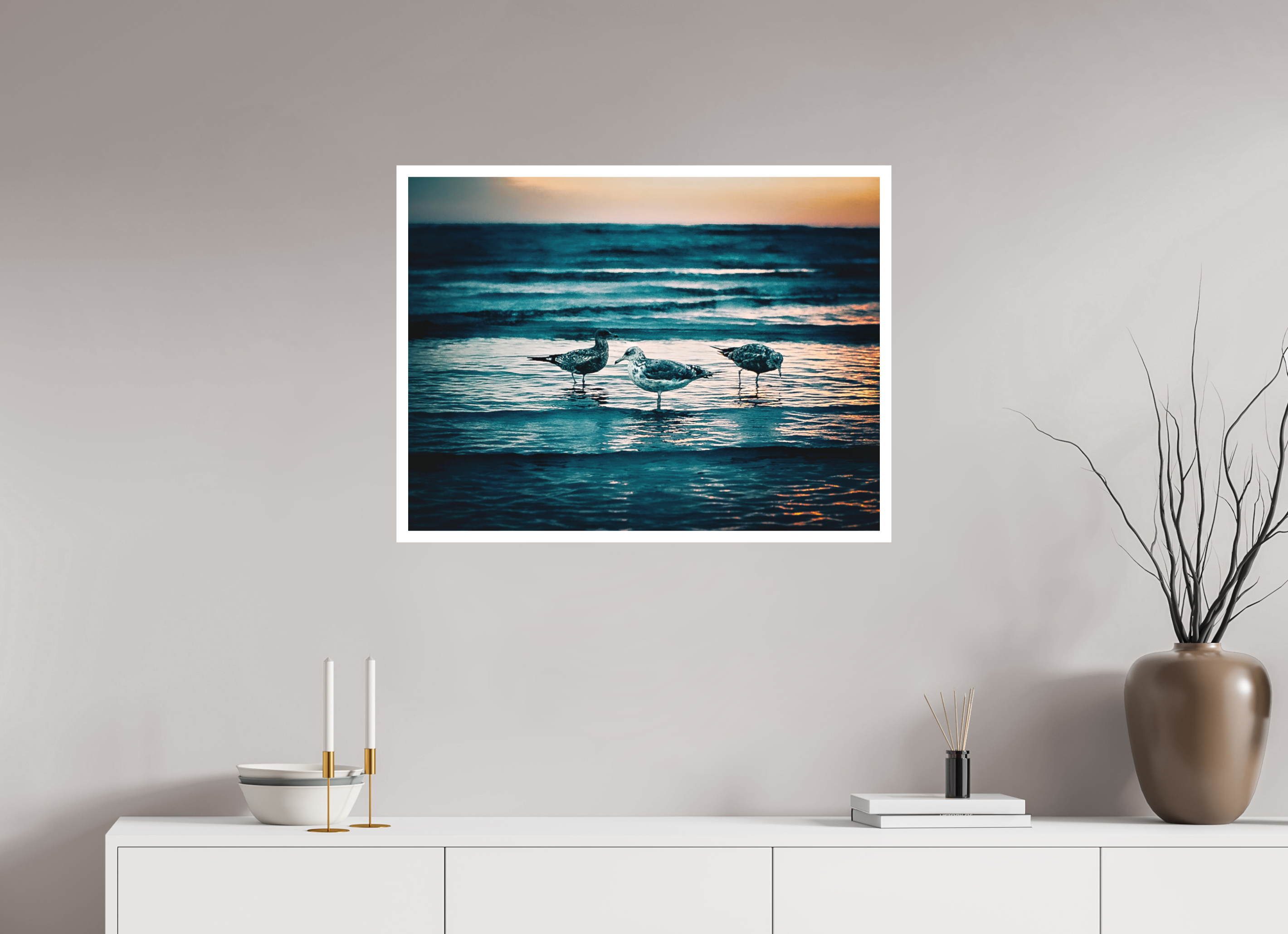 32 x 24″, Stand Alone Matte Print Moonlight Surf