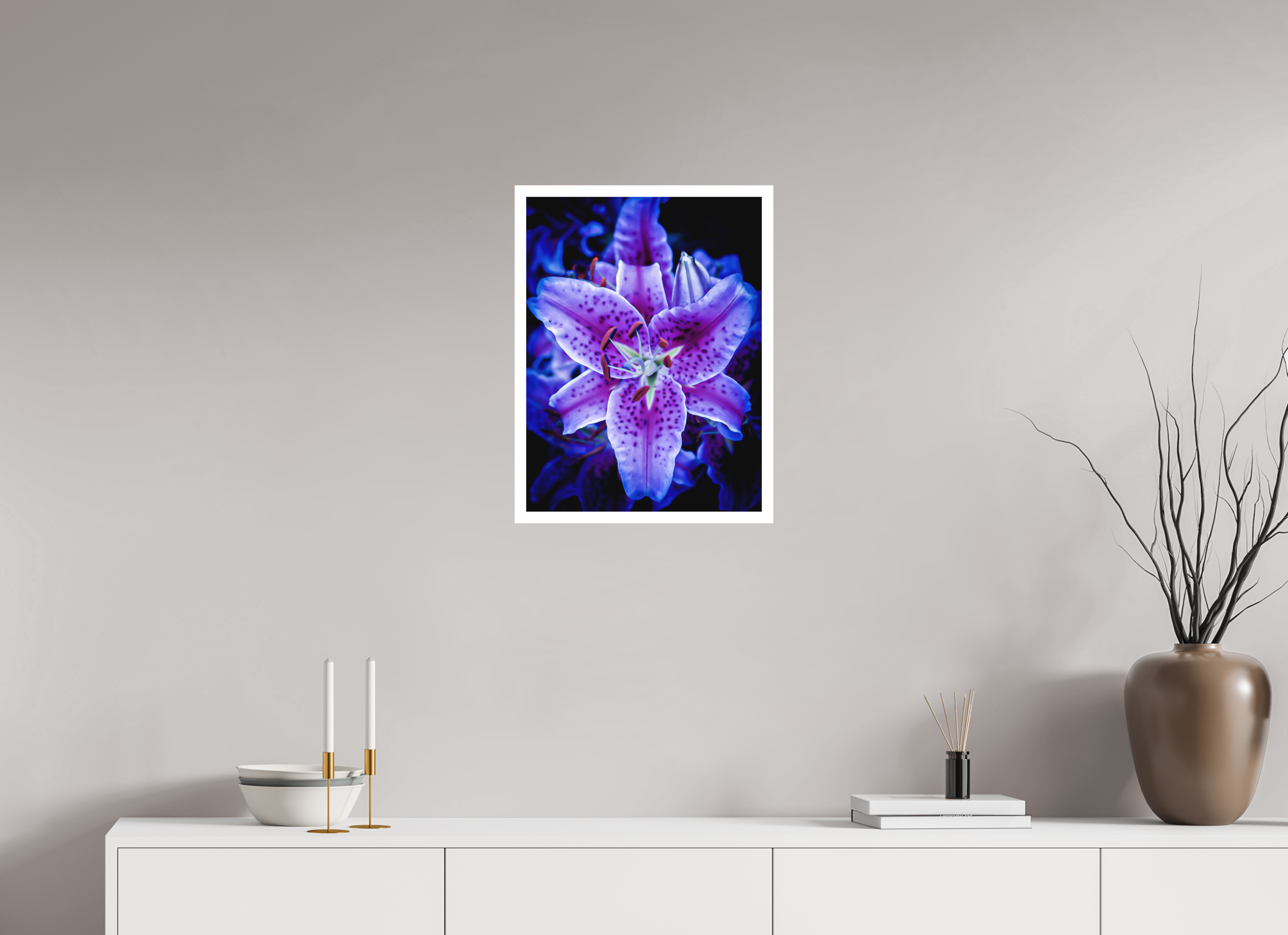 16 x 21.3″, Stand Alone Matte Print Neon Purple