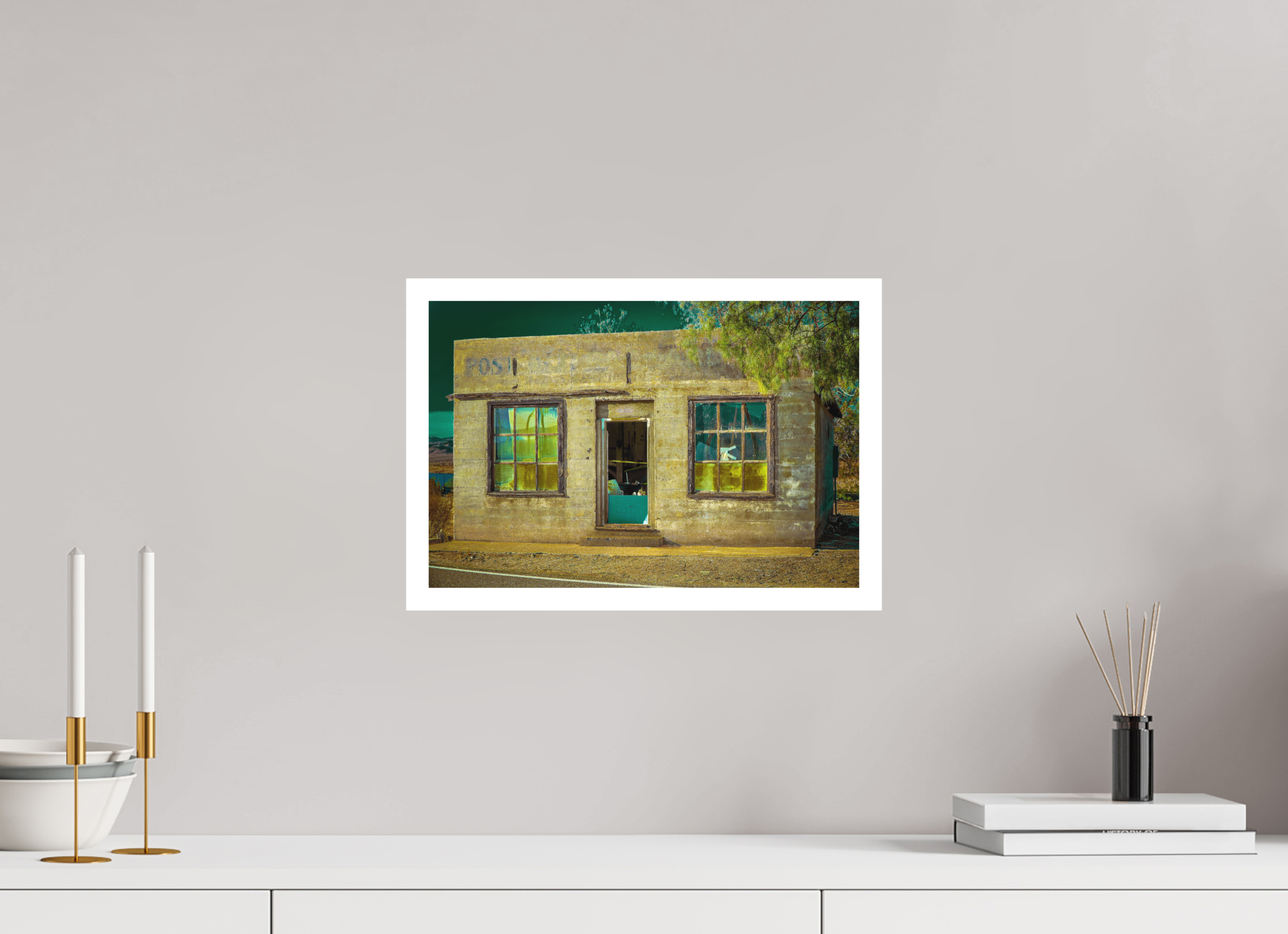 15 x 10″, Stand Alone Matte Print Building Robot