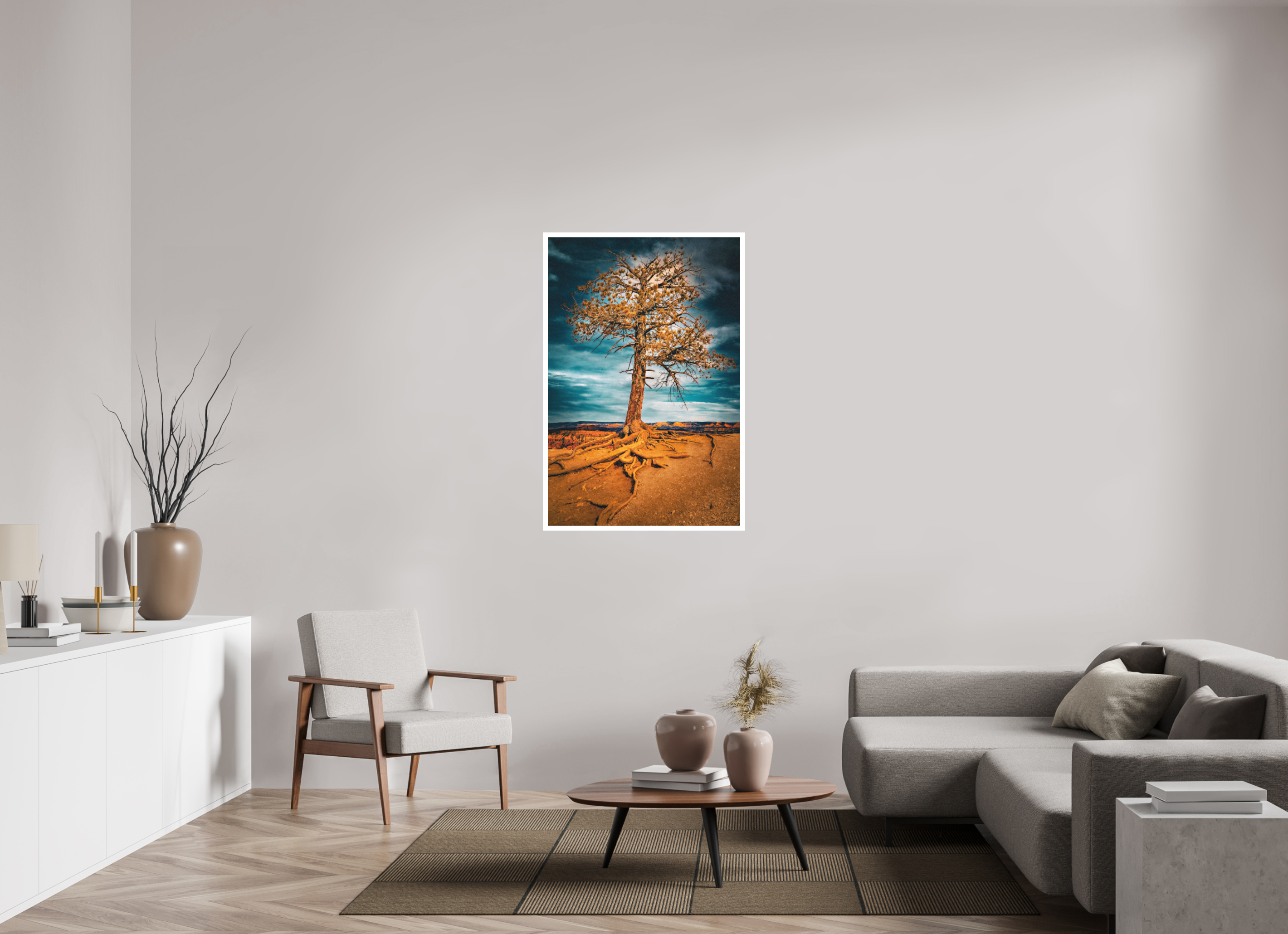 31 x 46.5″, Stand Alone Matte Print Canyon Roots