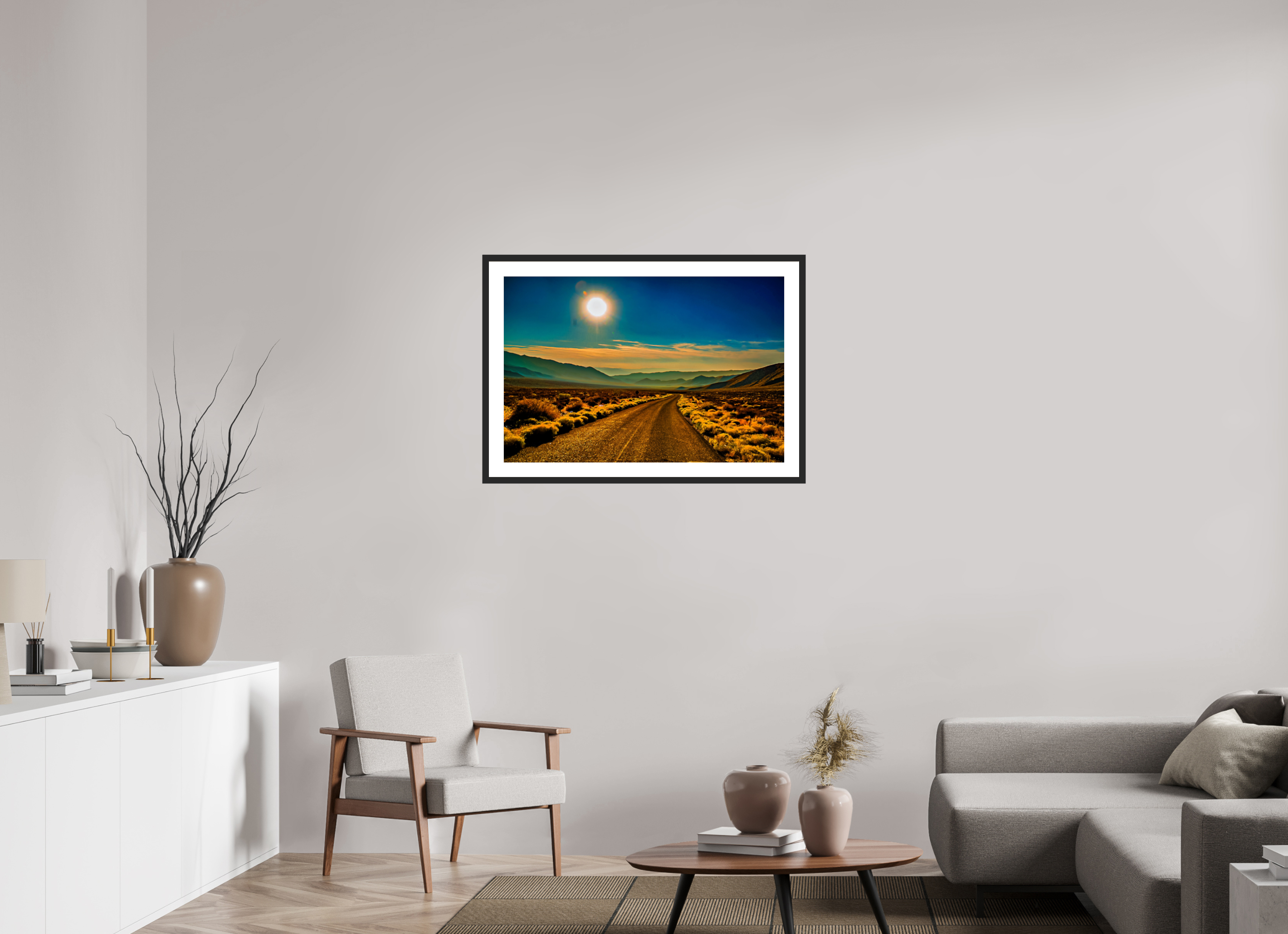 36 x 24″, Framed FineArt Pearl Paper Desert Blues