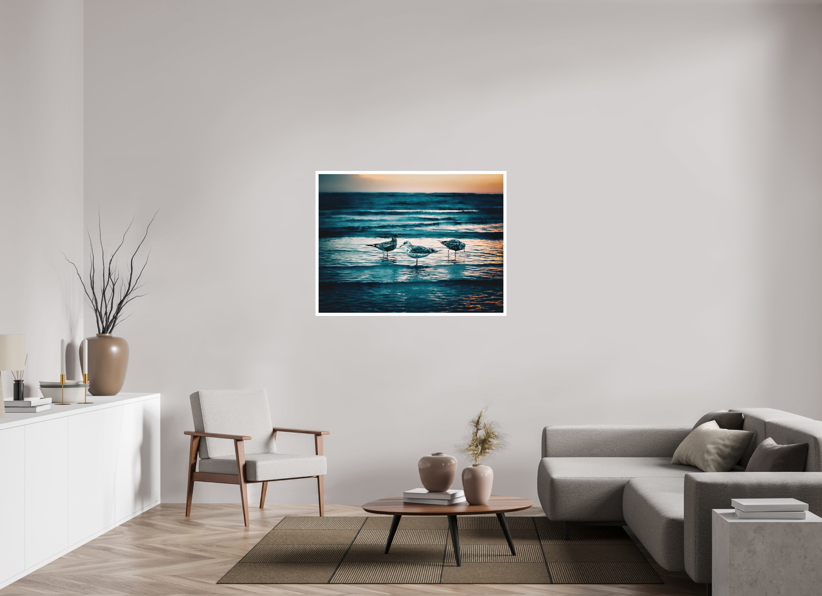 46.7 x 35″, Stand Alone Matte Print Moonlight Surf