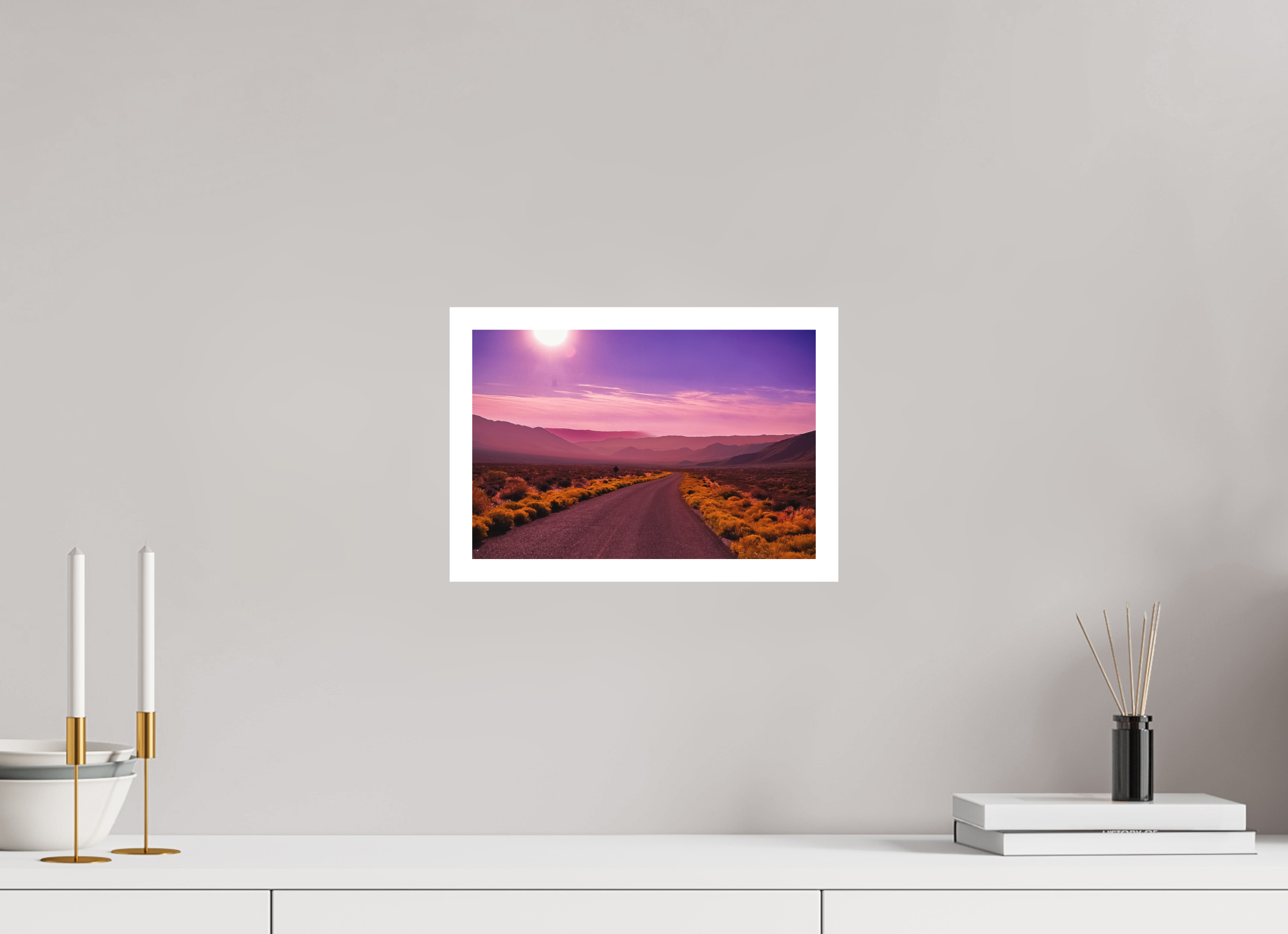 12 x 8″, Stand Alone Matte Print Desert in Pinks
