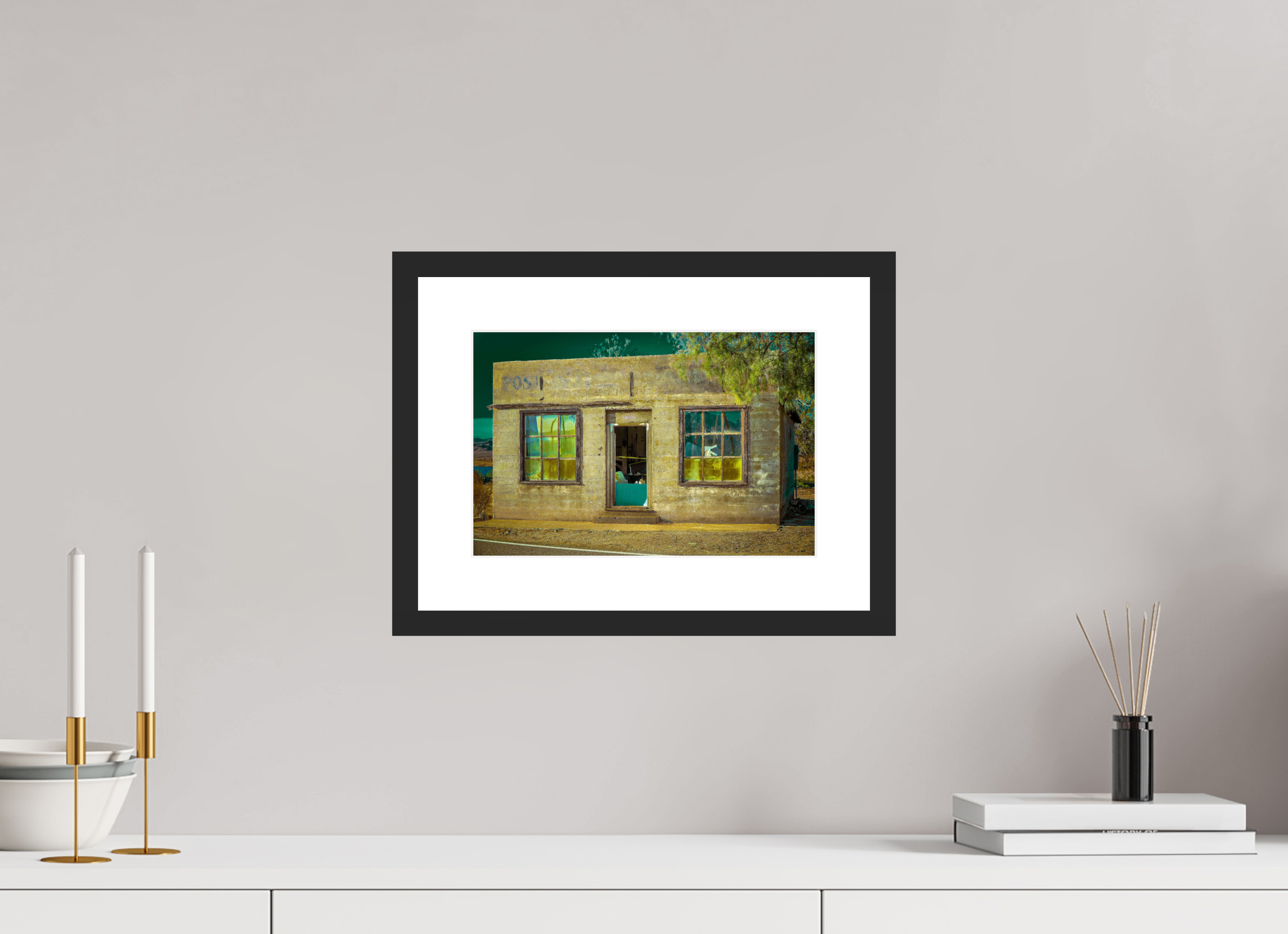 12 x 8″, Framed FineArt Pearl Paper Building Robot