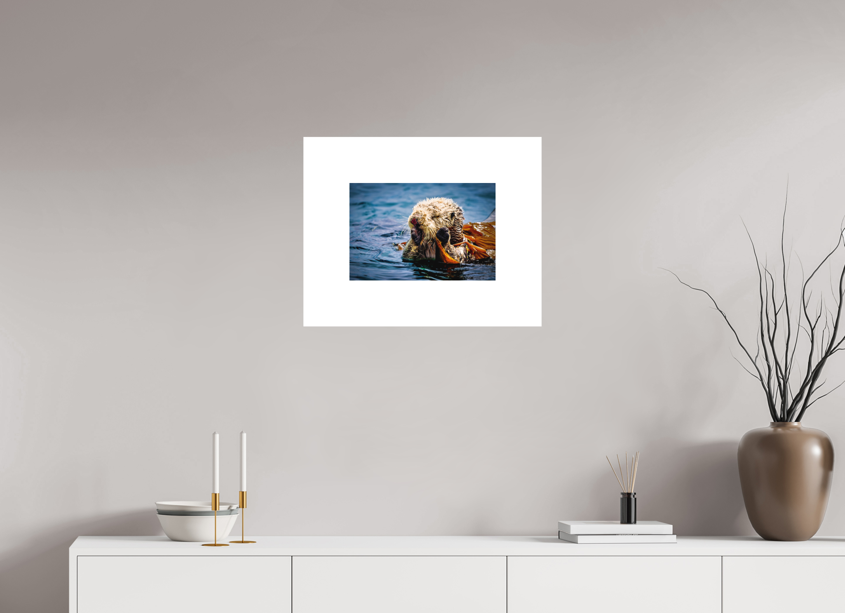 15 x 10″, Direct Print on Forex - Cheapest Option Real Otters of Morro Bay