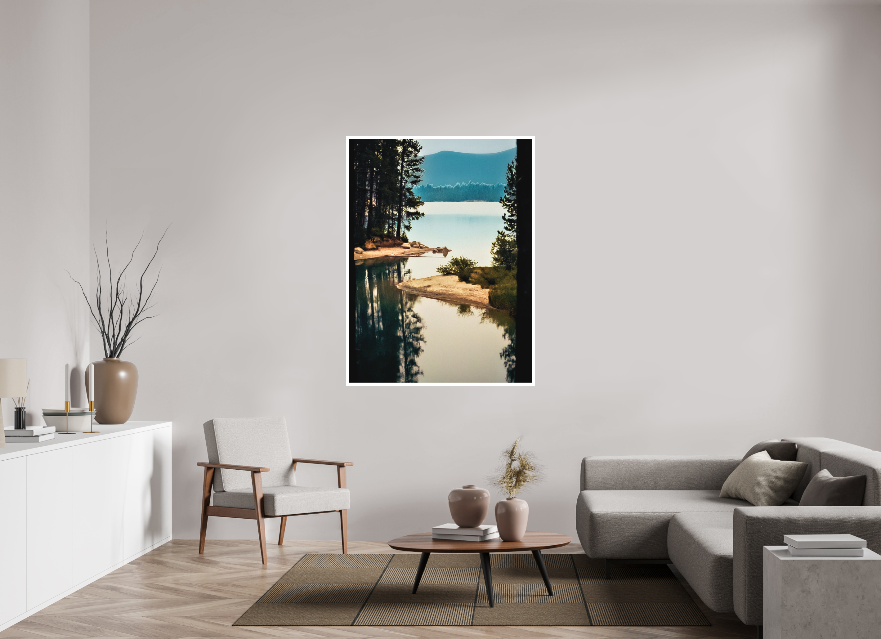 43 x 57.3″, Stand Alone Matte Print Lake near Crater Lake